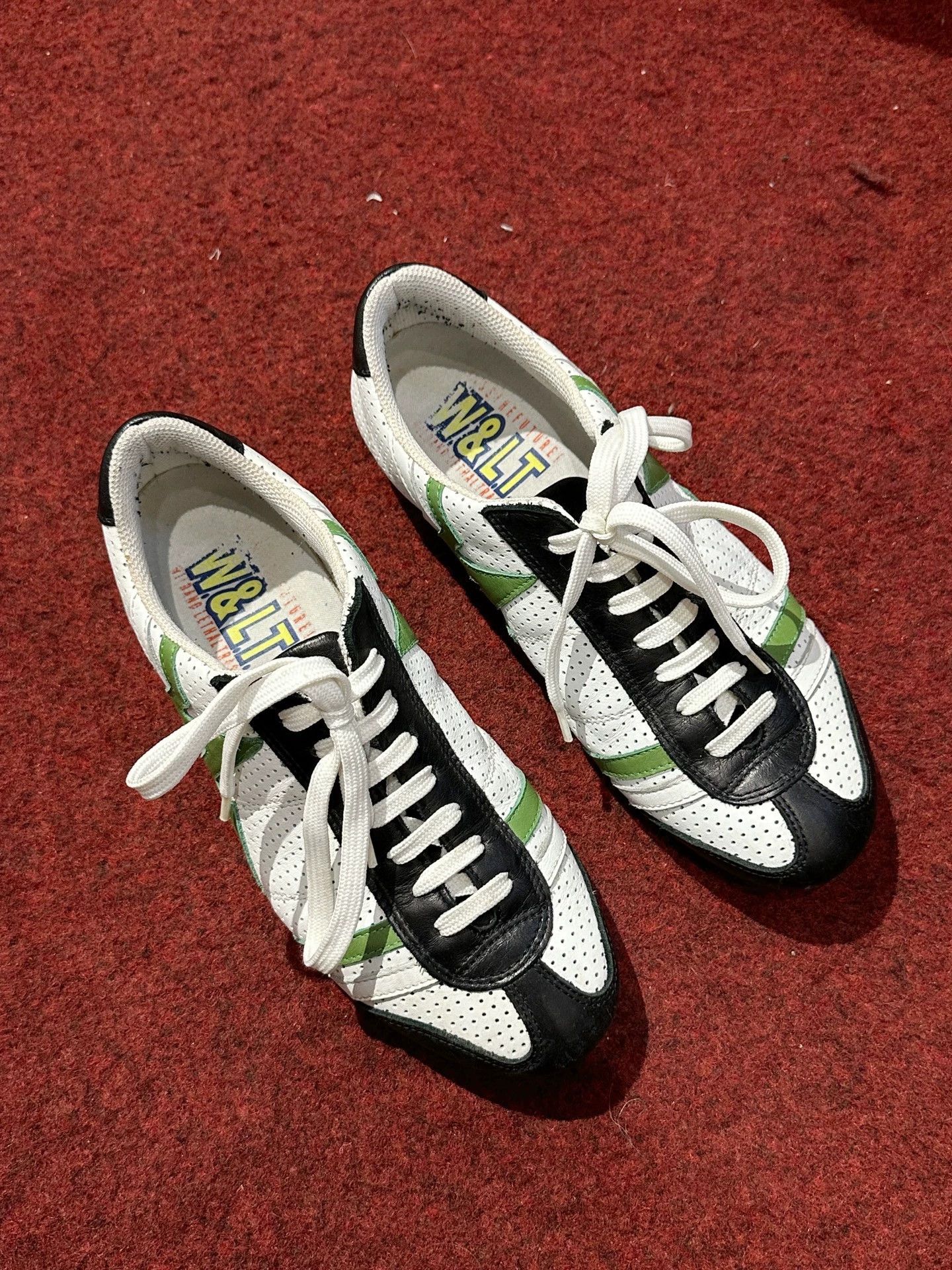 W&LT W&LT Walter Black/White Colorblock Sneaker Women's 36/37 Size US 5.5 / IT 35.5 - 1 Thumbnail