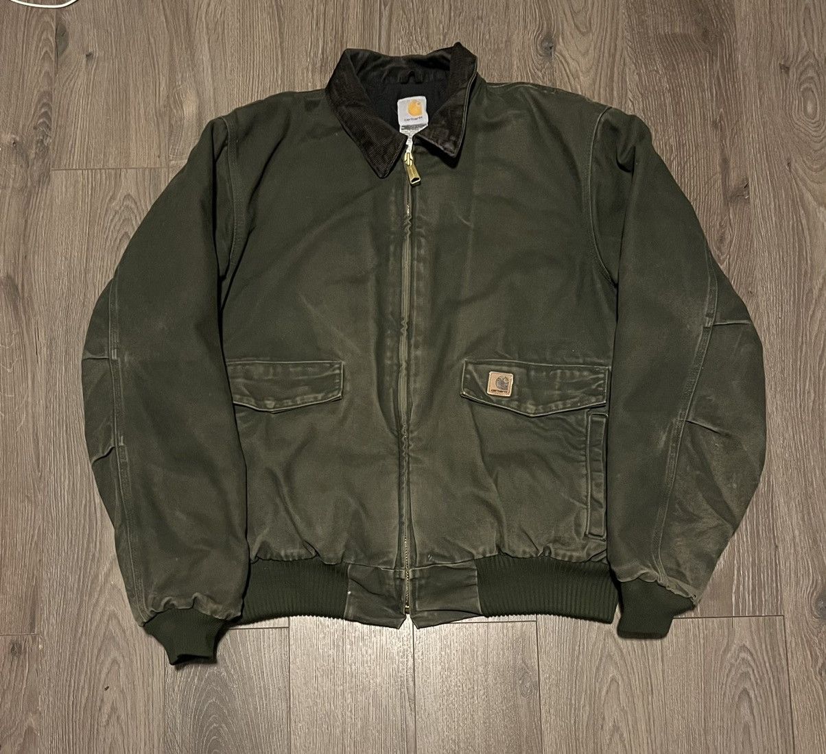 image of Carhartt J165 Green Work Jacket, Men's (Size XL)