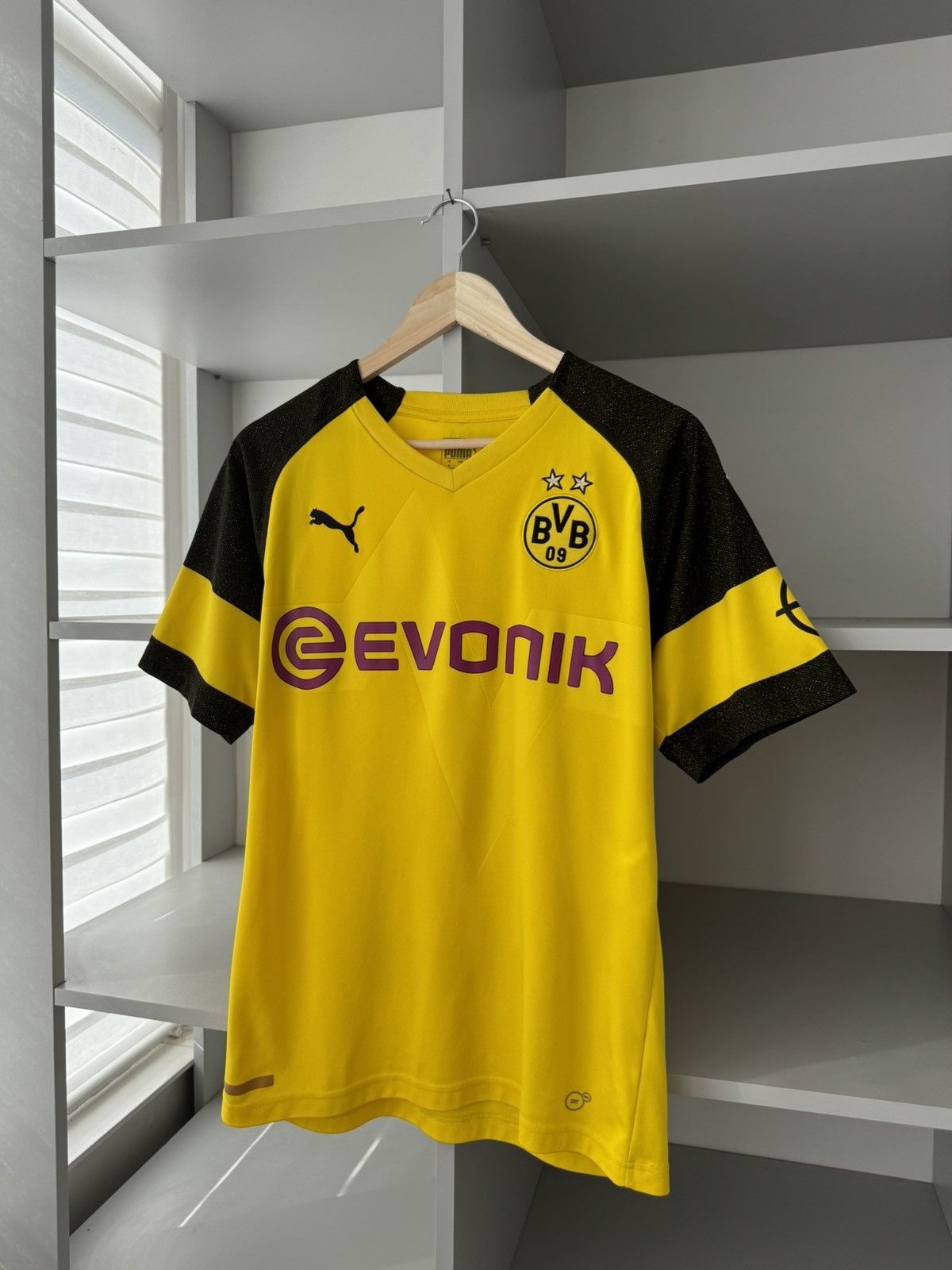 Puma × Vintage Puma Borrusia 2018 Home Jersey Size US M / EU 48-50 / 2 - 2 Thumbnail