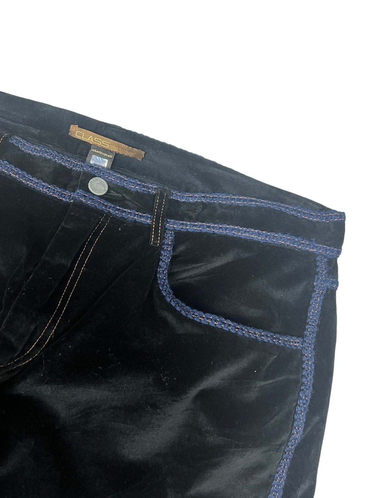 Roberto Cavalli Class by Roberto Cavalli Velvet Casual Pants Size US 38 / EU 54 - 5 Thumbnail