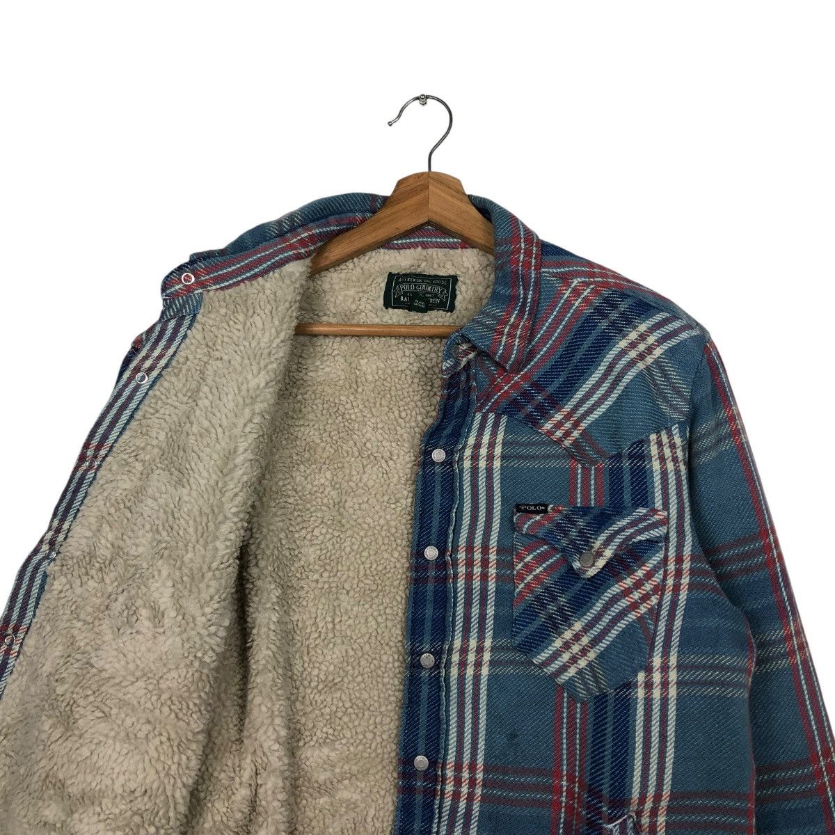 Ralph Lauren 🔥VINTAGE FLANNEL WORK JACKET POLO COUNTRY RALPH LAUREN Size US M / EU 48-50 / 2 - 14 Thumbnail