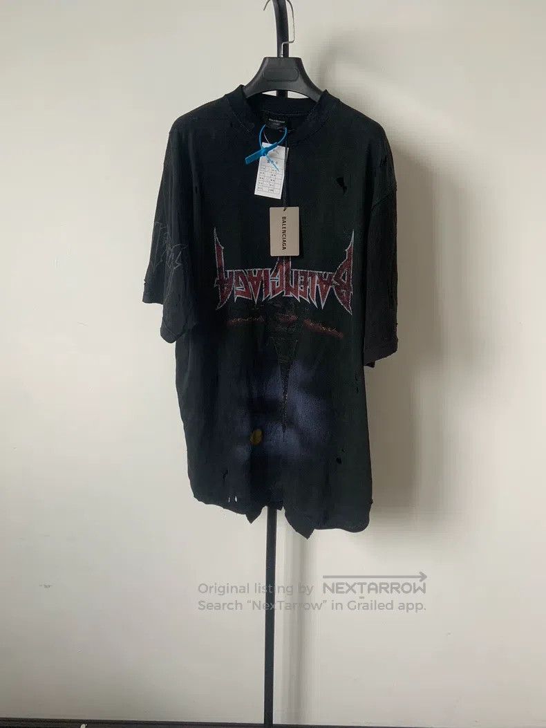 Balenciaga Balenciaga Letter pattern printed round neck short-sleeve Size US M / EU 48-50 / 2 - 1 Thumbnail