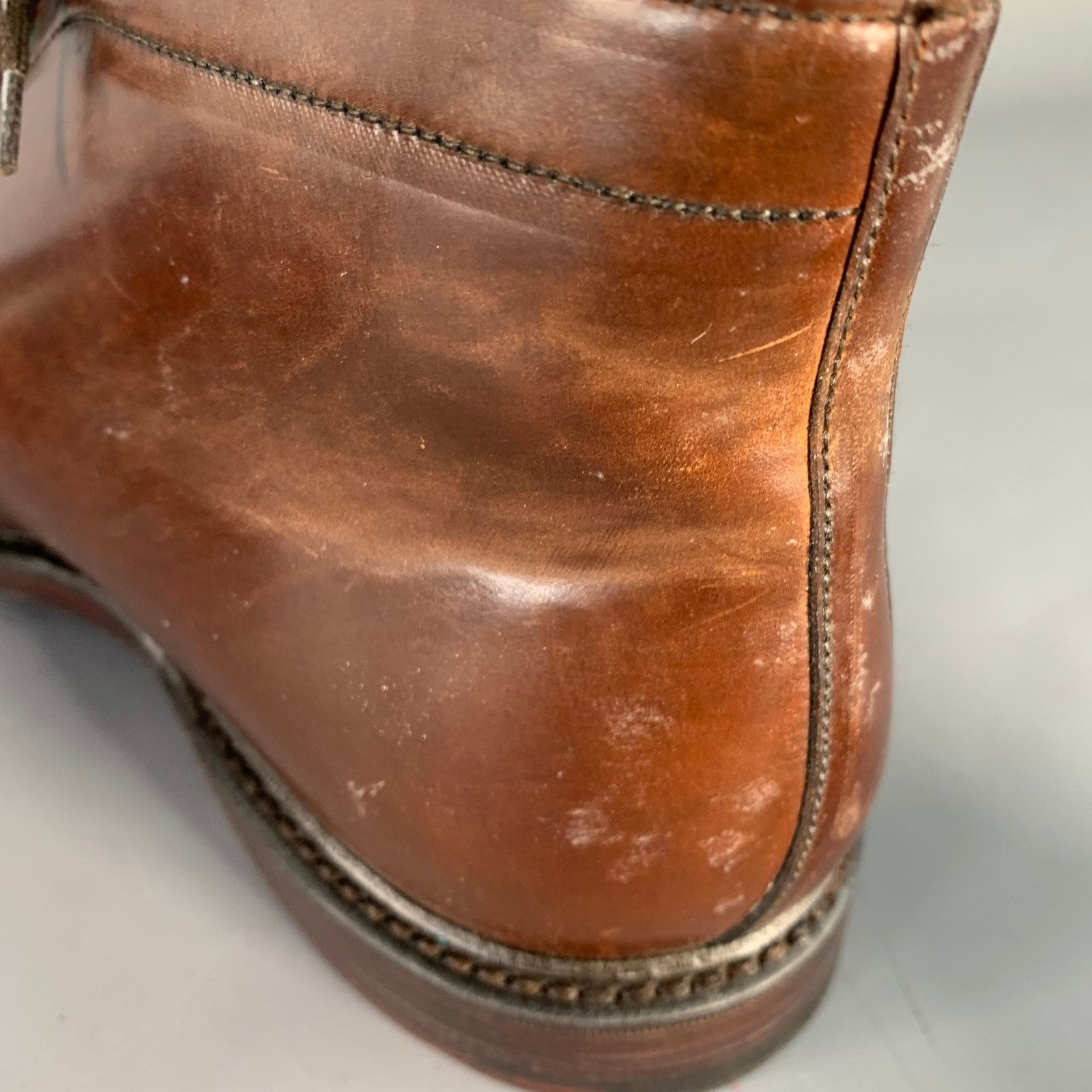 Ralph Lauren RALPH LAUREN Gifford Cordovan Leather Lace-Up Ankle Boots Size US 10.5 / EU 43-44 - 10 Thumbnail