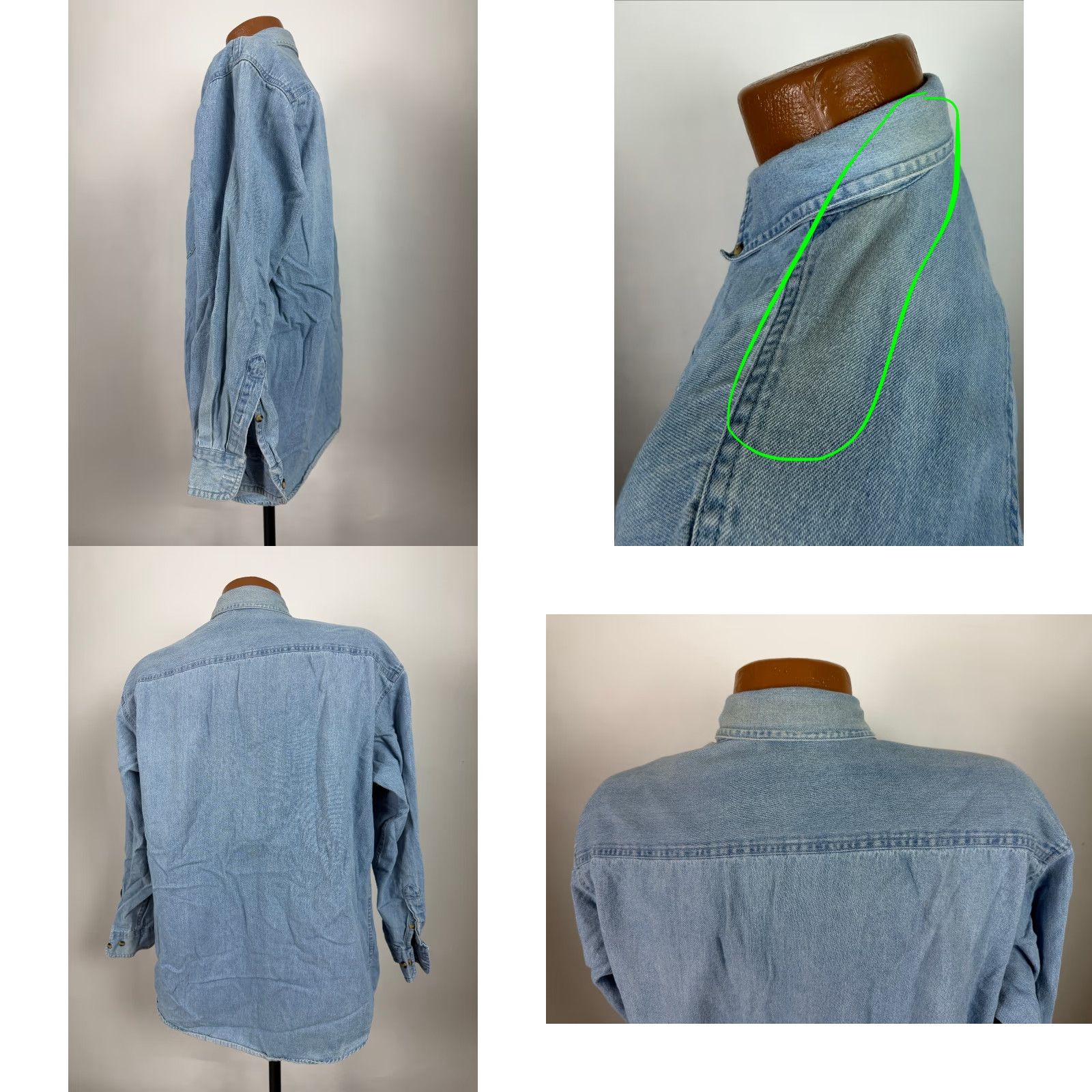 Vintage VINTAGE American Bowling Congress Shirt Men M Blue Denim Embroidered 2000s 90s Sports Hipster Y2K Buttons 2 Pocket Mens Medium Size US M / EU 48-50 / 2 - 8 Thumbnail