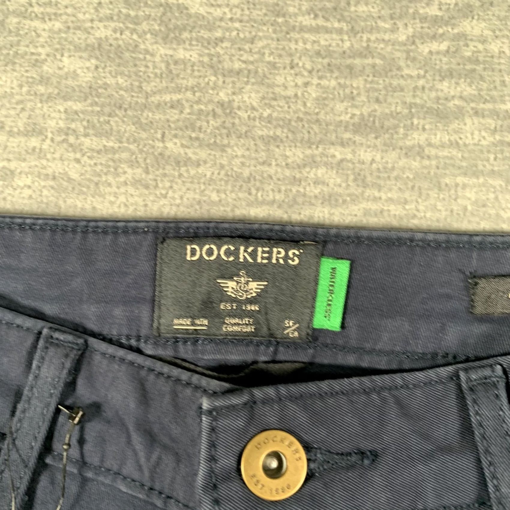 Dockers Dockers Jeans Womens 27 Navy High Slim High Rise Tapered Stretch Denim Size 27" / US 4 / IT 40 - 5 Thumbnail