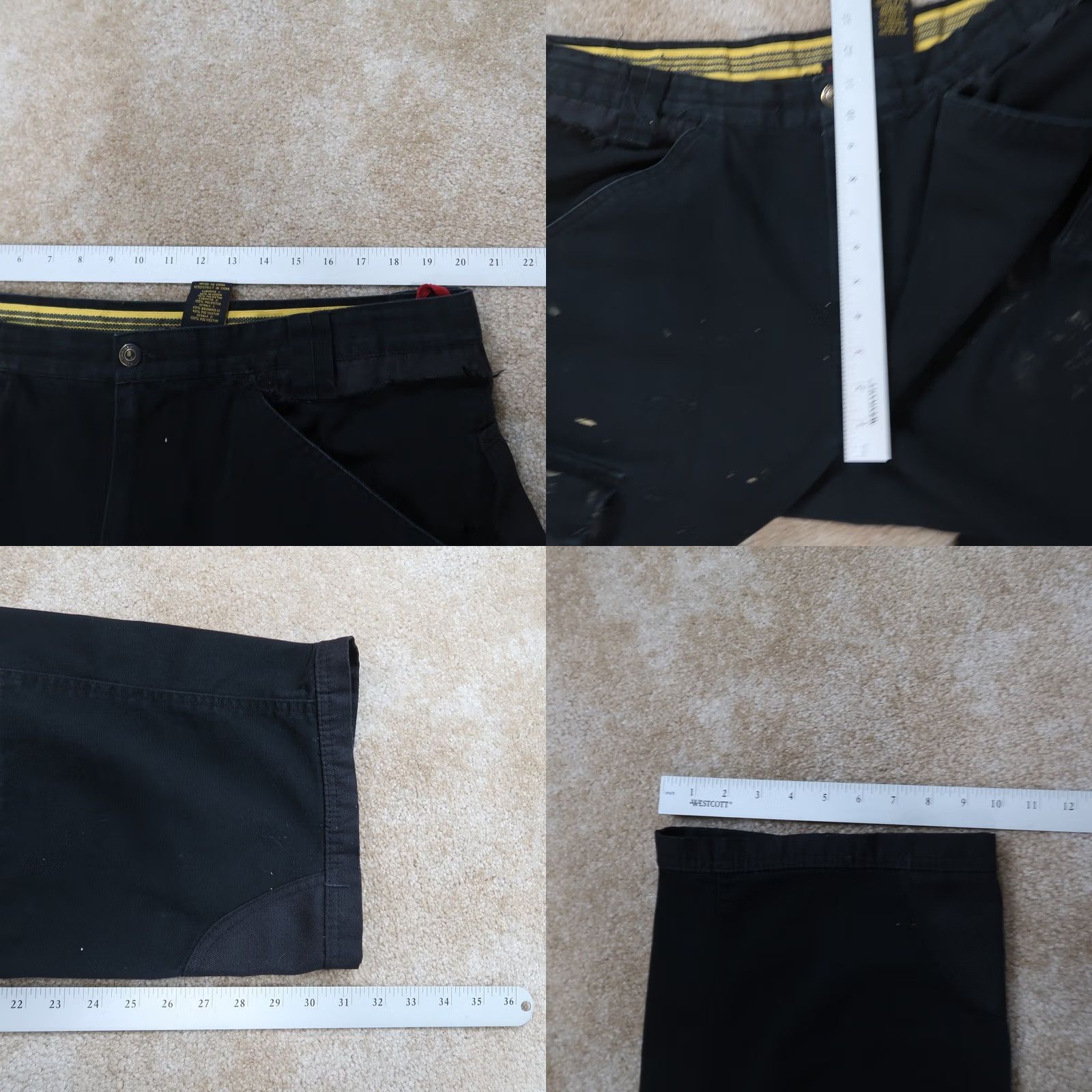 Caterpillar Caterpillar Cargo Pants Mens 40x32 Black CAT WorkWear Distressed Cargo Pants Regular Straight Men Black Cat Workwear Size US 40 / EU 56 - 9 Thumbnail