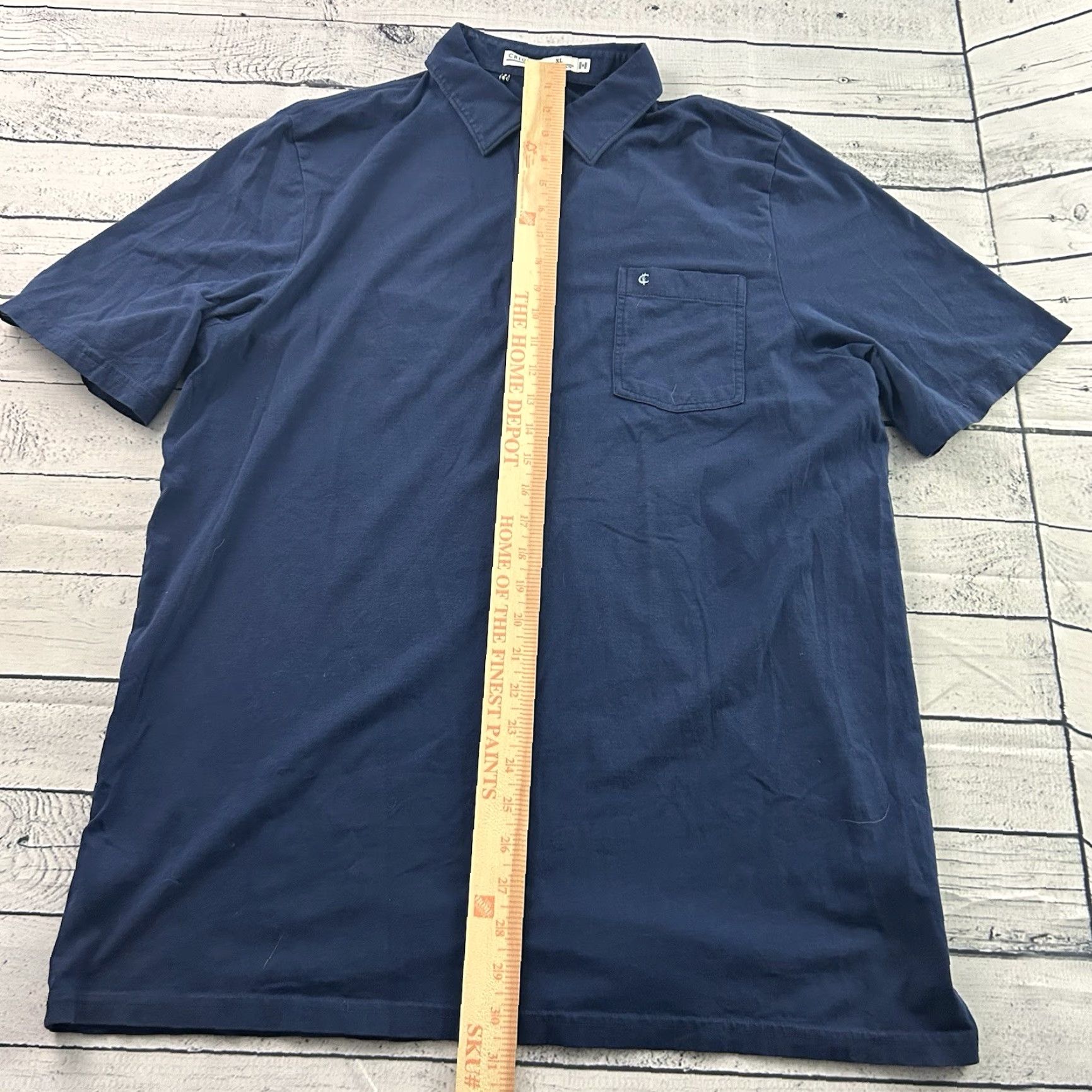 Vintage Criquet Short Sleeve Button-Up Polo Shirt Men's XL Blue Pocket Shirt Shirts Button Front Pocket Polo XL Blue Mens Size US XL / EU 56 / 4 - 3 Thumbnail