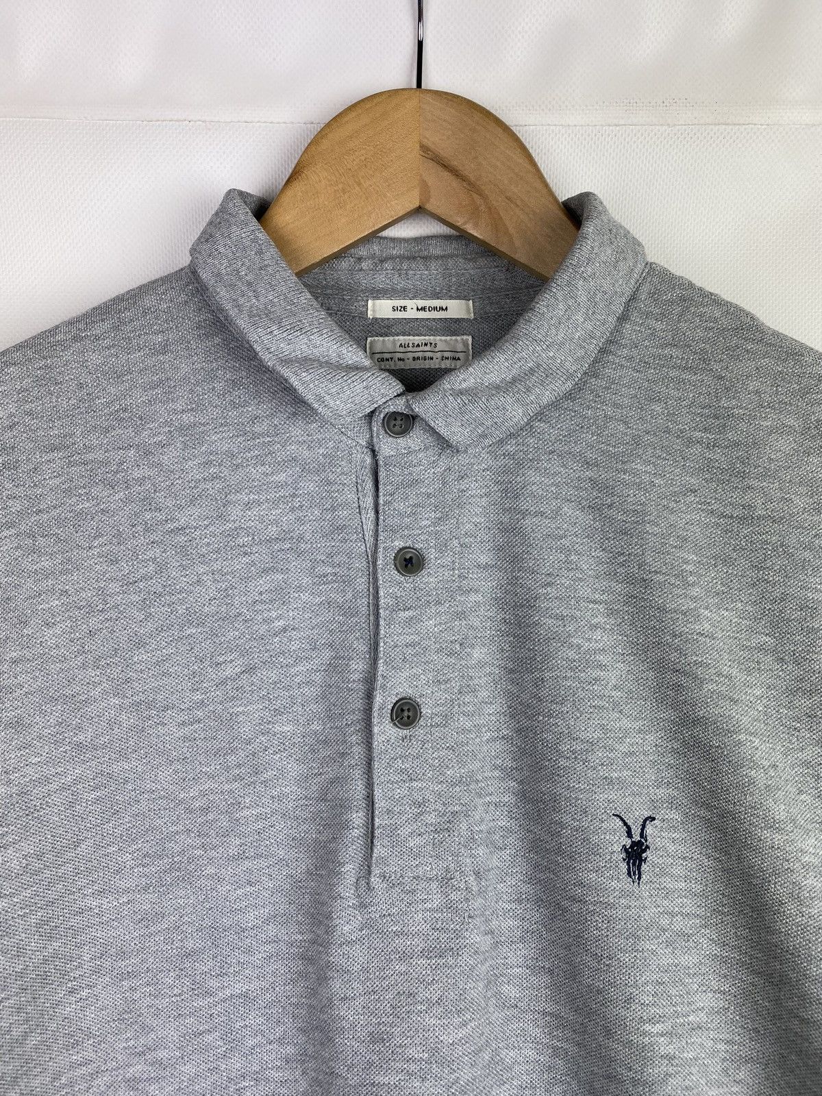 Allsaints Allsaints Sandringham Long Sleeve Men’s Polo Shirt Size M Size US M / EU 48-50 / 2 - 6 Thumbnail