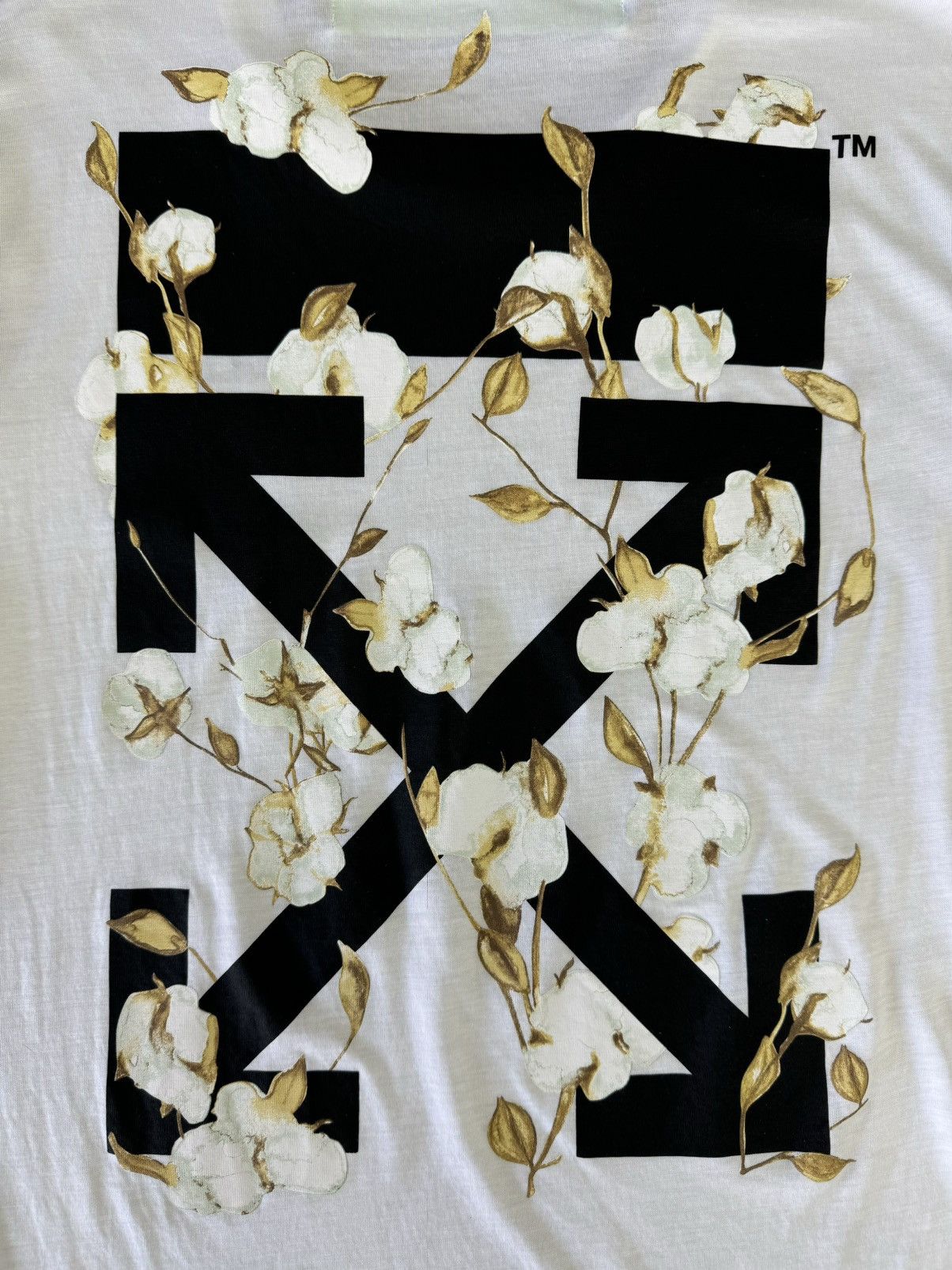 Off-White Off-White Ladies SS19 “Flowers” Shirt Size M / US 6-8 / IT 42-44 - 3 Thumbnail
