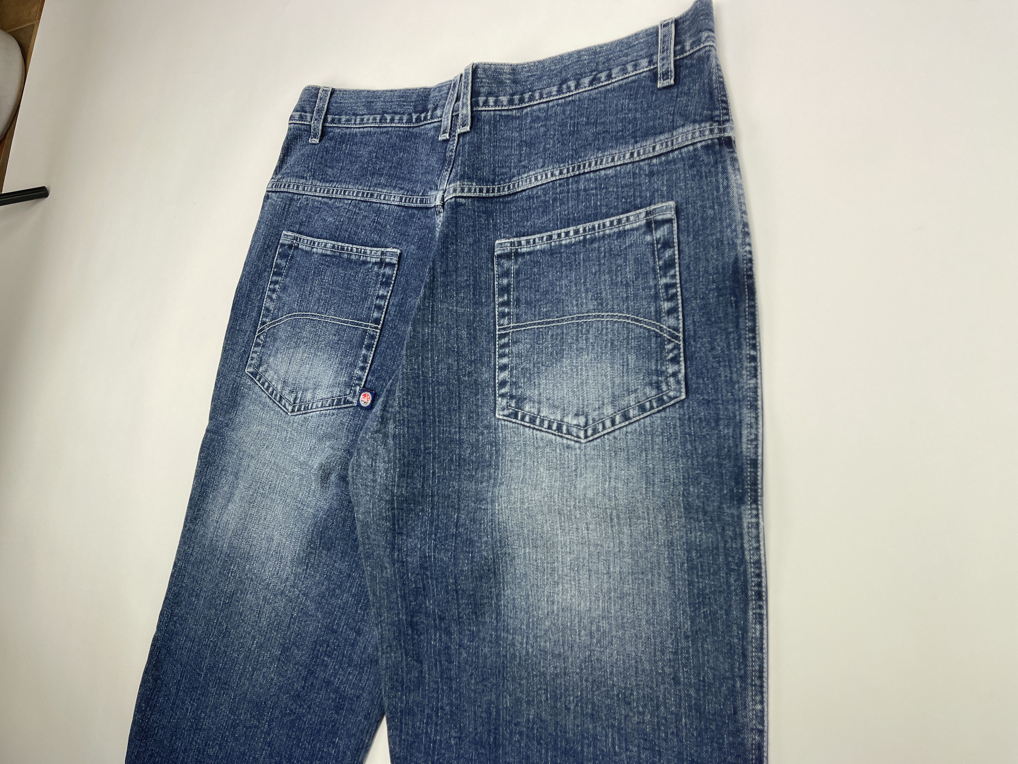 Vintage SWG jeans, blue Street War Gear vintage baggy hip hop 90s 36 Size US 36 / EU 52 - 5 Thumbnail