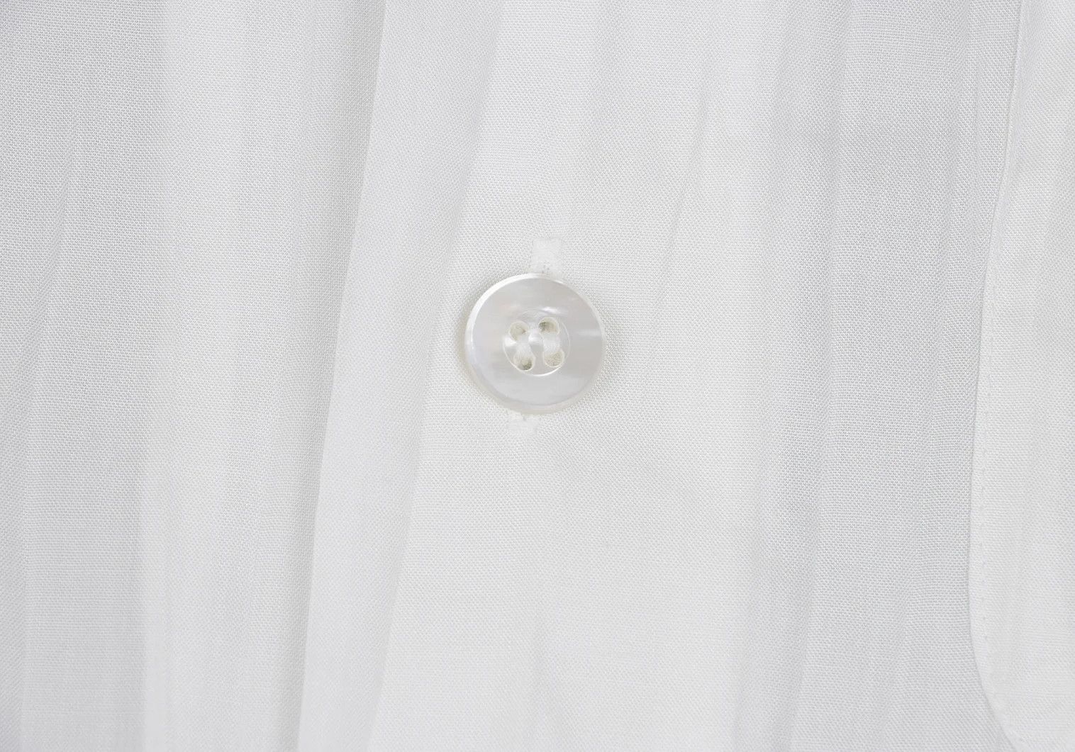 Issey Miyake Mao Collar Shirt in White, Size S Size US S / EU 44-46 / 1 - 5 Thumbnail