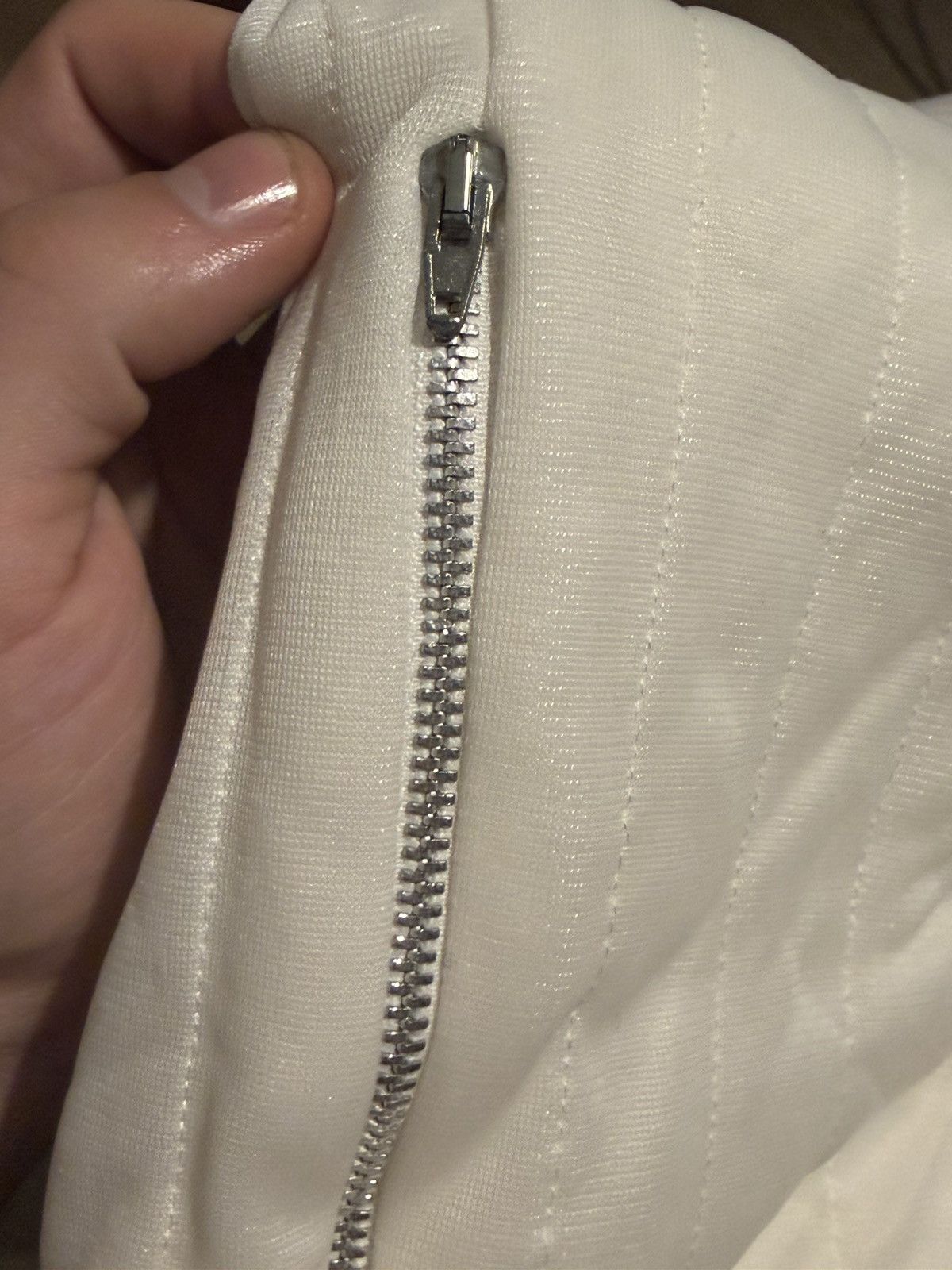 Helmut Lang 1998 Helmut Lang White Quilted Bomber Jacket Size US M / EU 48-50 / 2 - 3 Thumbnail