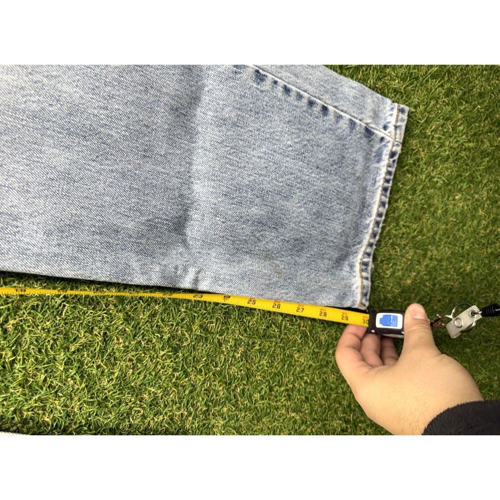 Levi's Levi's 505 Jeans Mens 34x30 Regular Straight Light Wash Denim Casual Vintage 90s Modern Mens Jeans Size US 34 / EU 50 - 4 Thumbnail