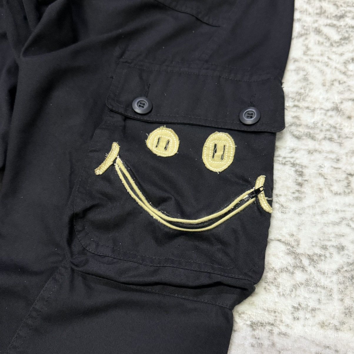 Kapital Upstart Japan Twisted Seam Drop Crotch Smiley Cargo Pants Size US 30 / EU 46 - 5 Thumbnail
