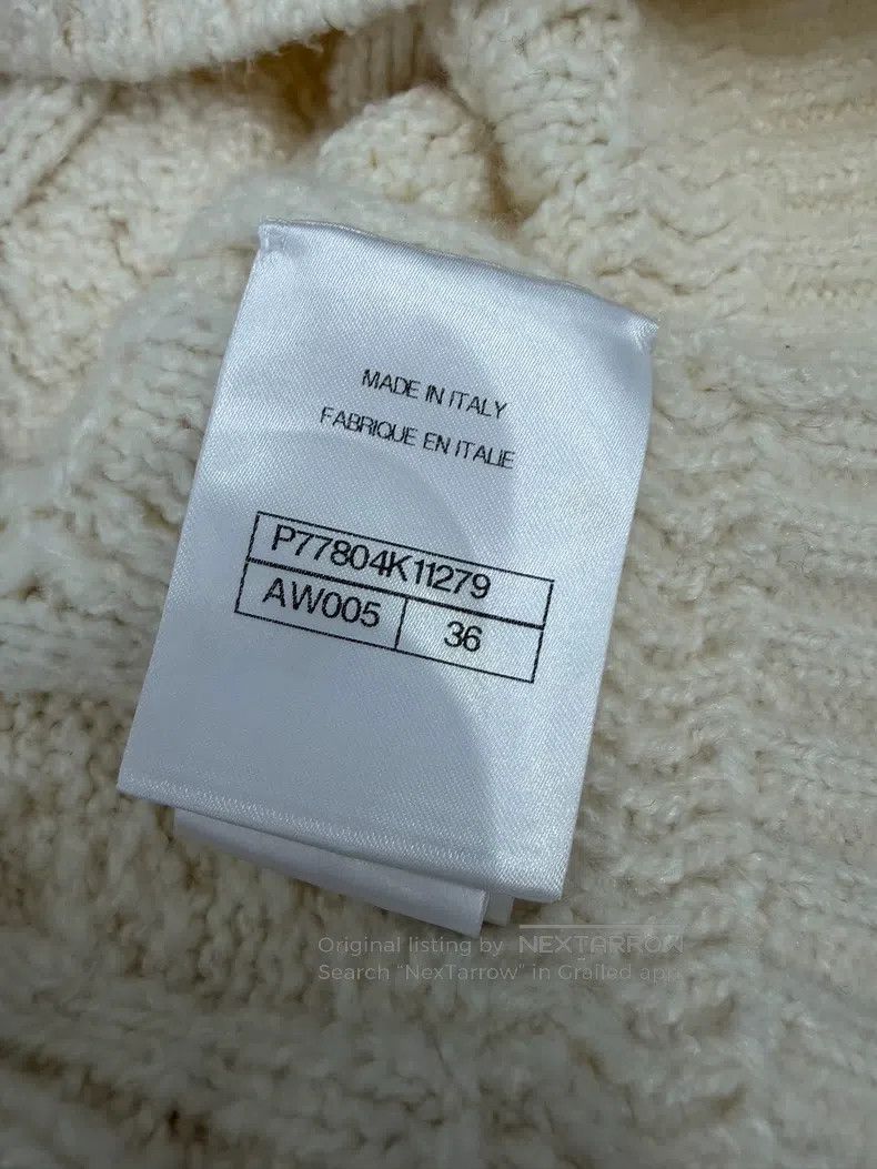 Chanel Chanel Off-white bow cashmere cardigan coat Size XS / US 0-2 / IT 36-38 - 5 Thumbnail