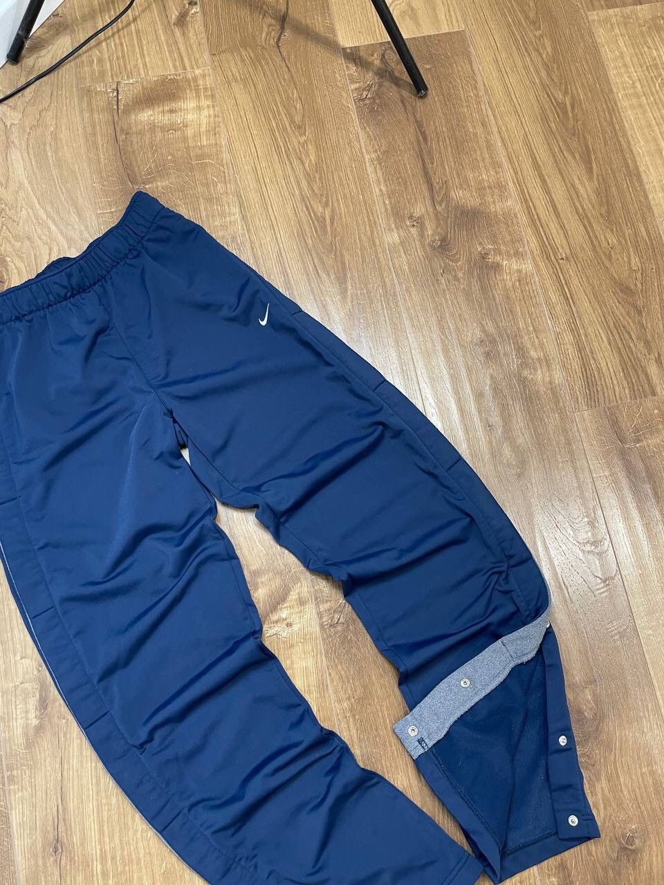 Nike Vintage Nike Y2K Style Blue Drill Side Buttons Sweatpants Size US 30 / EU 46 - 4 Thumbnail