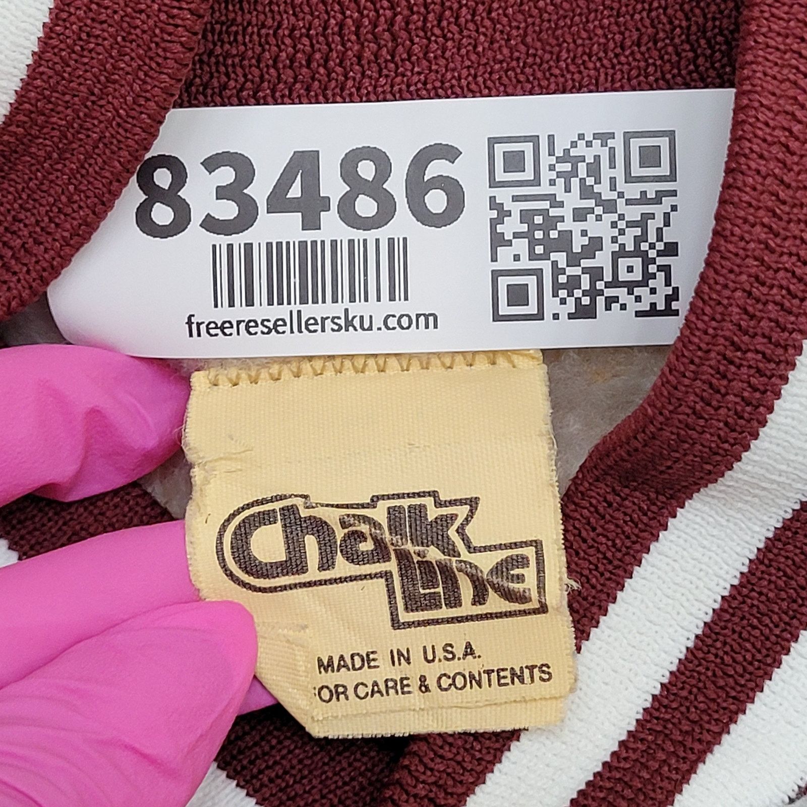 Chalk Line Vintage 80s Chalk-Line Varsity Jacket M/L 24x23 Sherpa-Lined Size US L / EU 52-54 / 3 - 7 Thumbnail