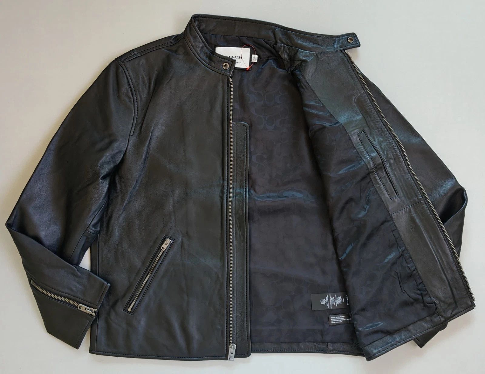 Coach Coach Leather Racer Jacket FTP 5072 Size US XL / EU 56 / 4 - 7 Thumbnail