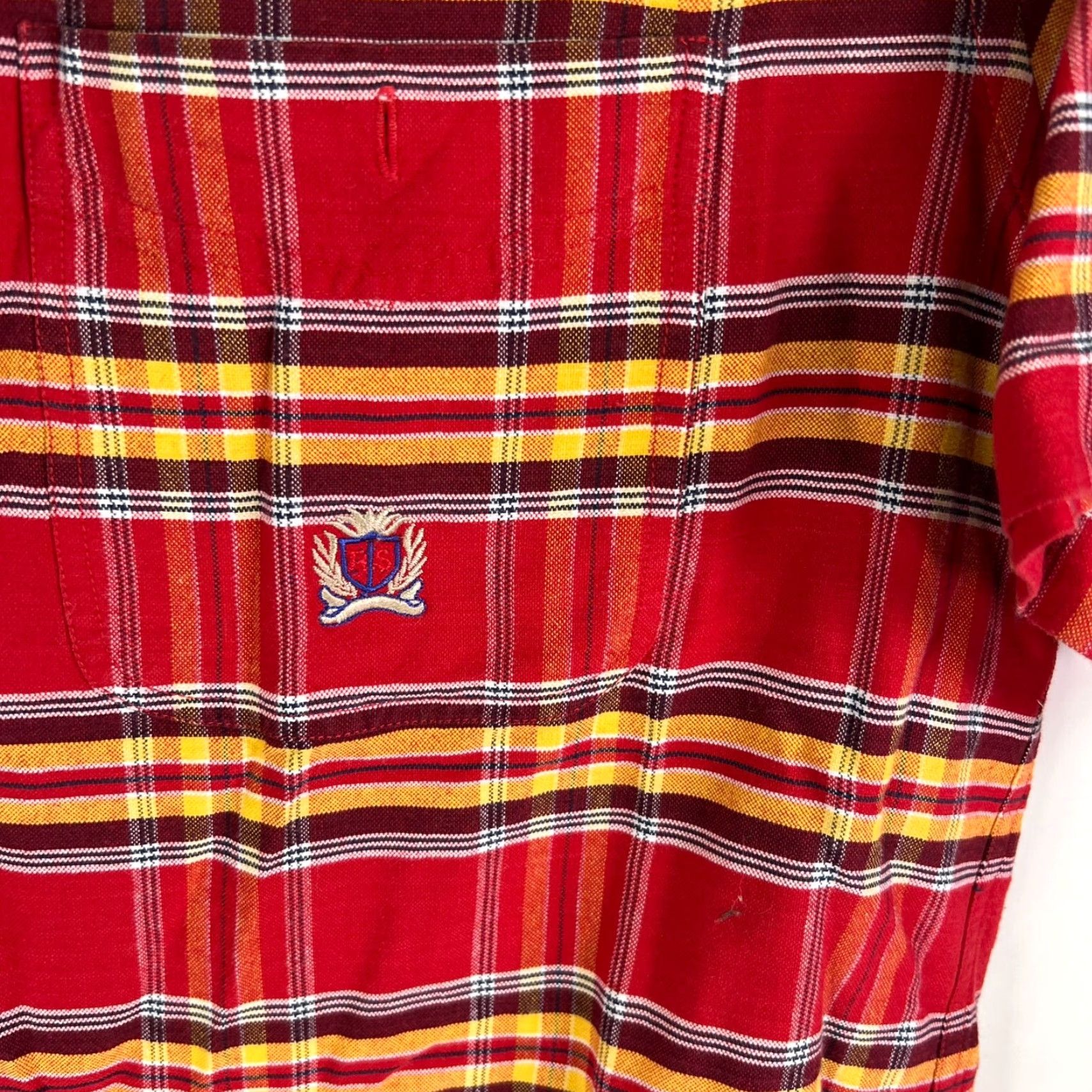 Vintage VINTAGE Panhandle Slim Rough Stock Plaid Button-Down Shirt Mens L Red Short Sleeve 50s 60s Western Mens Size US L / EU 52-54 / 3 - 3 Thumbnail
