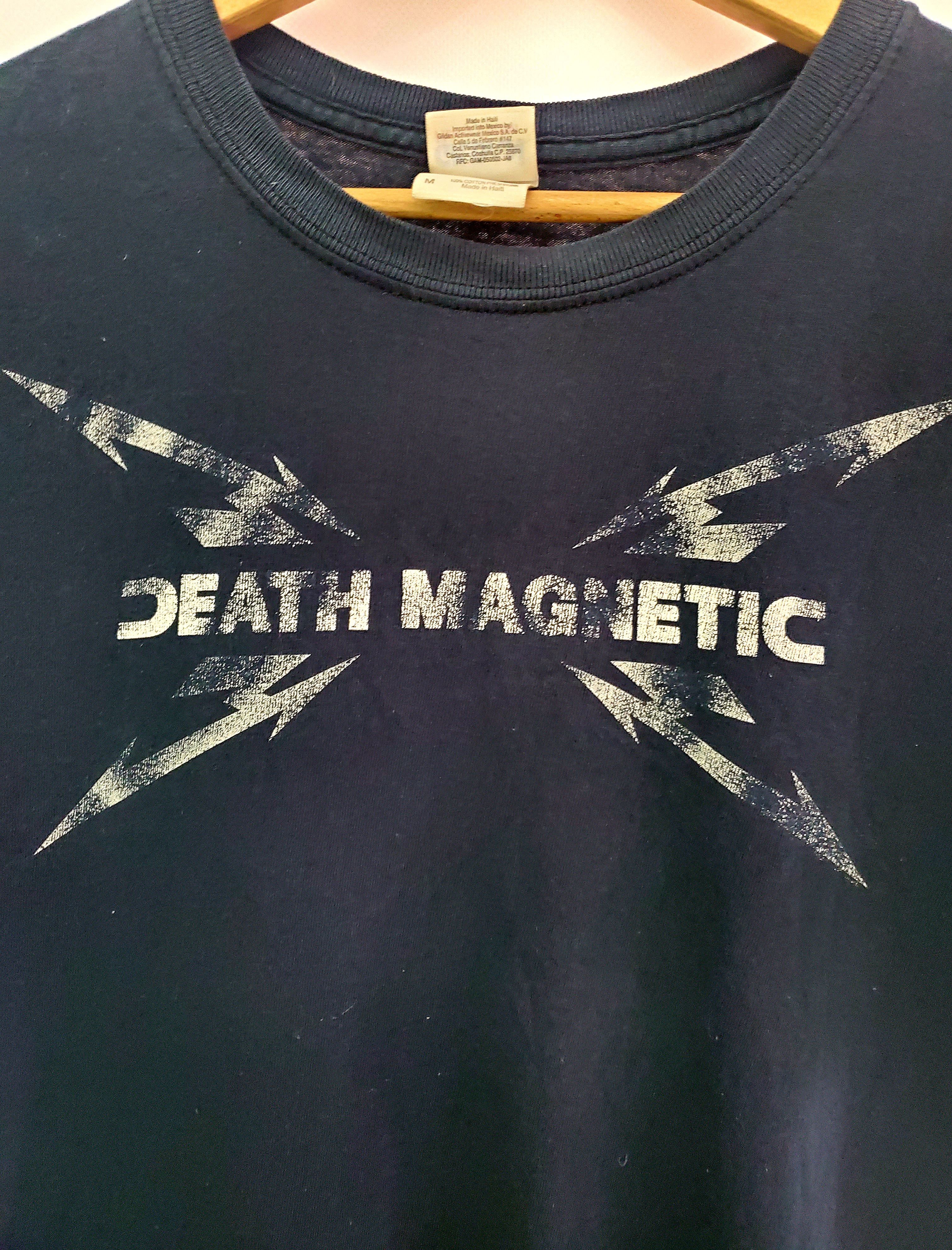 Band Tees × Metallica × Vintage Vintage Metallica Death Magnetic T Shirt Size M Size US M / EU 48-50 / 2 - 2 Thumbnail
