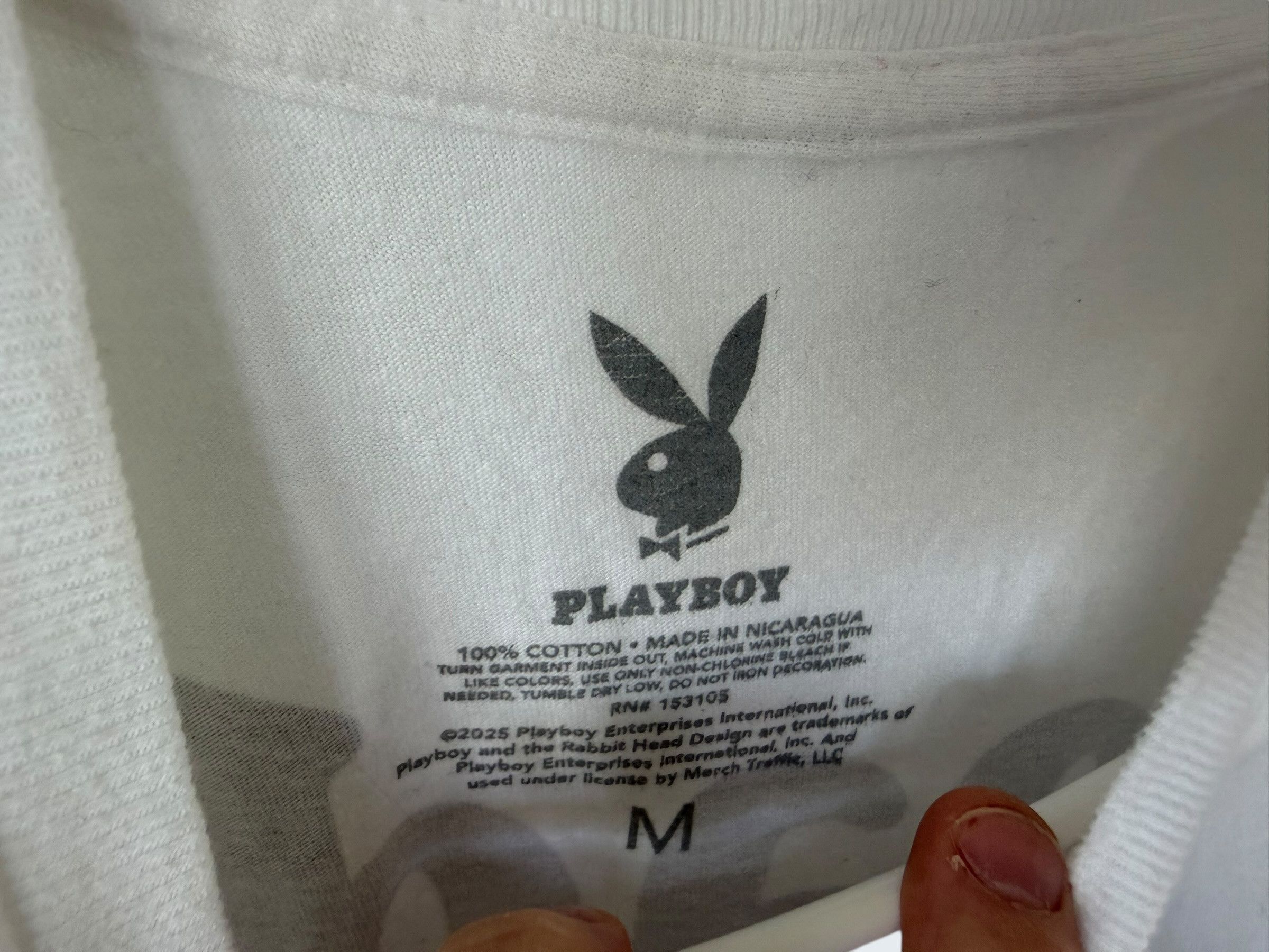 Playboy Playboy "for the articles" t shirt Sz M Size US M / EU 48-50 / 2 - 3 Thumbnail