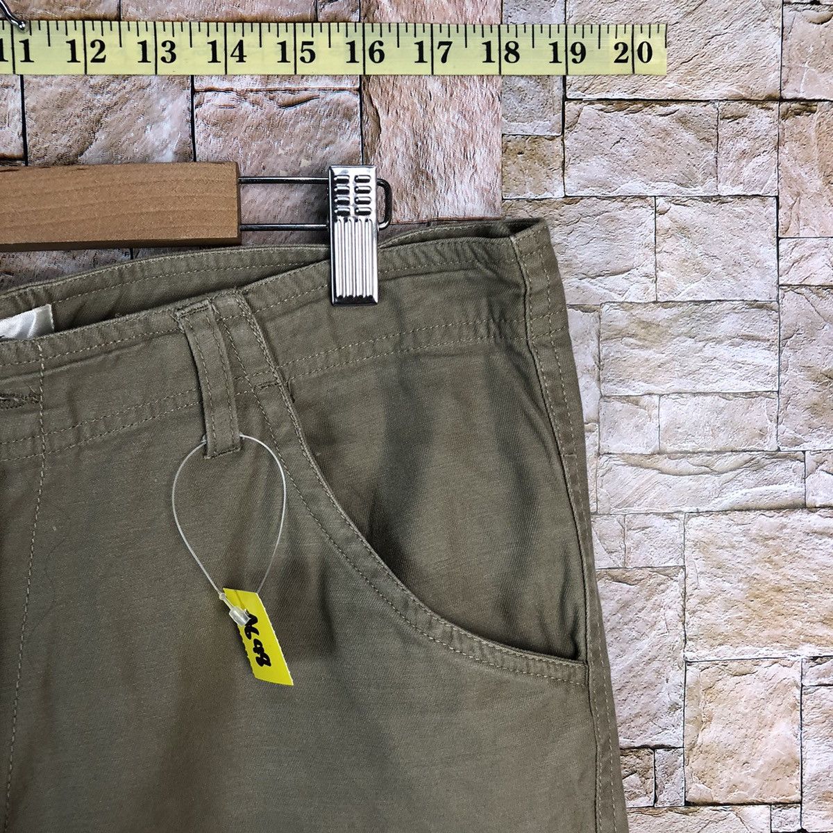 Japanese Brand Fullile Green utility tactical Cargo Multipocket Pants #A648 Size US 34 / EU 50 - 9 Thumbnail