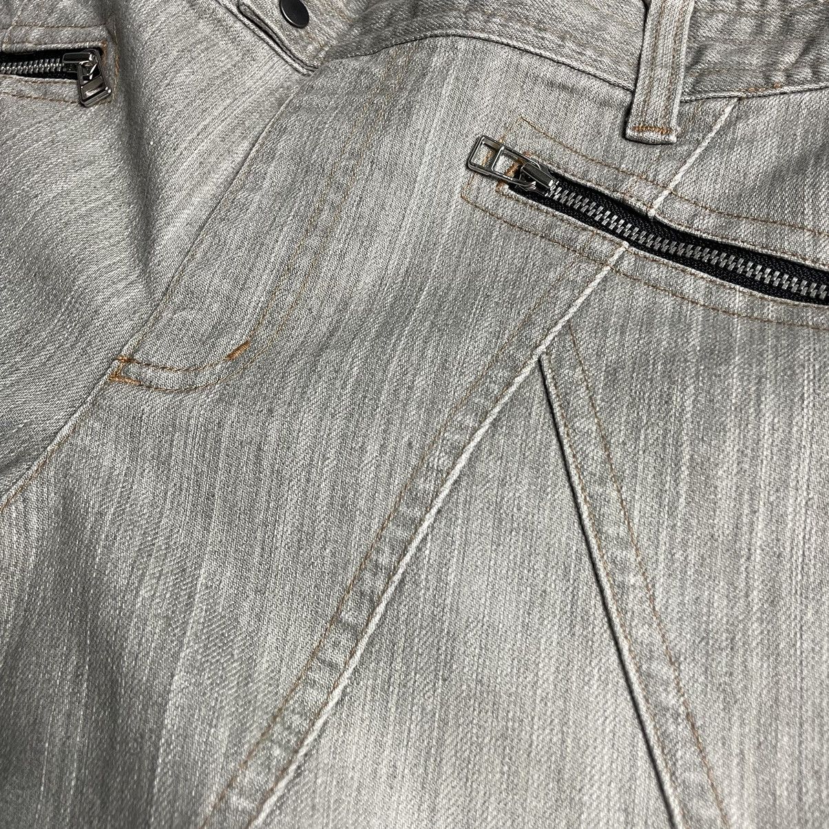If Six Was Nine × Le Grande Bleu (L.G.B.) × Michel Klein 🇯🇵 Y2K MICHEL KLEIN MULTIZIPPER DENIM PANTS Size US 34 / EU 50 - 10 Thumbnail