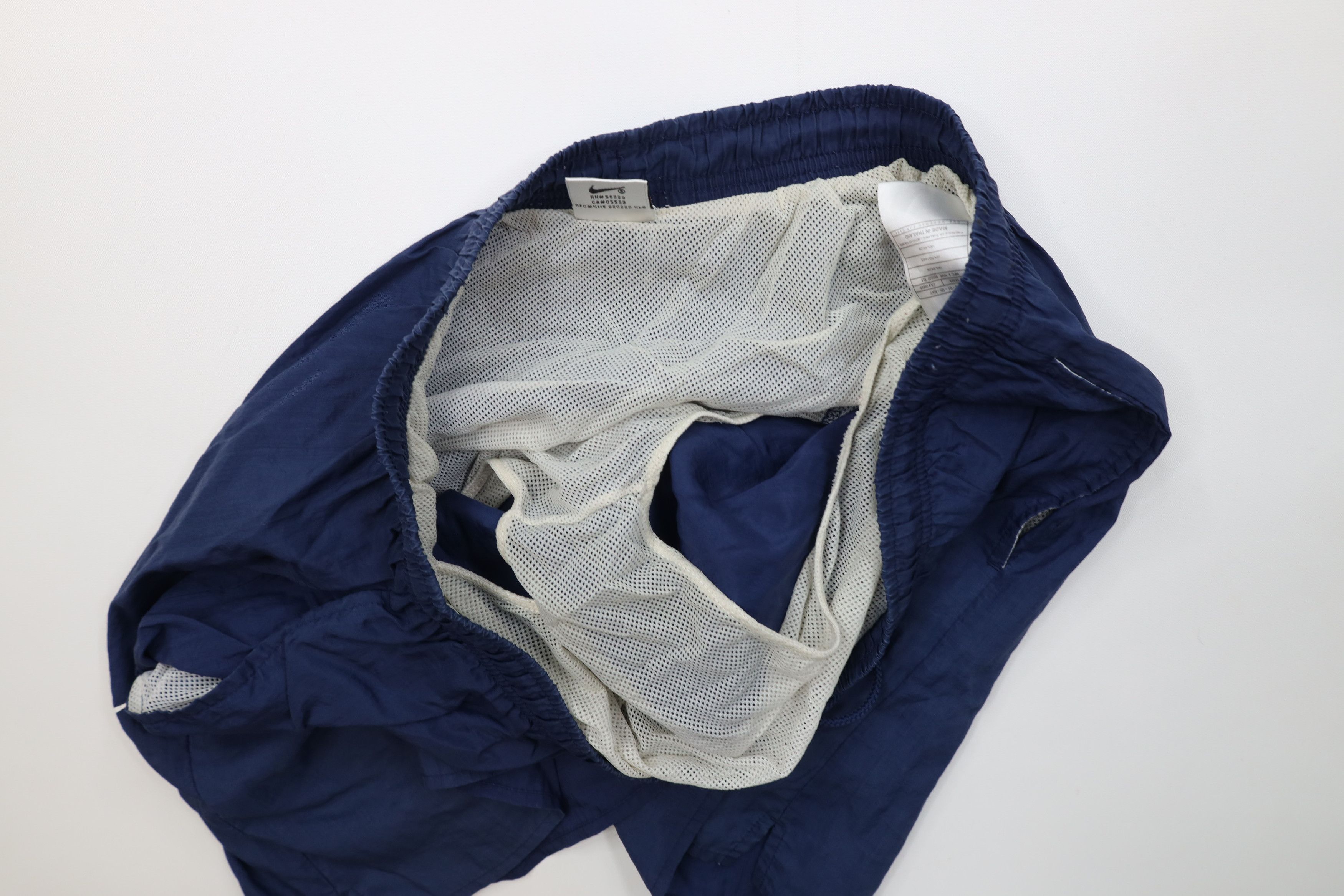 Nike Vintage 90s Nike Travis Scott Big Swoosh Lined Shorts Blue Size US 34 / EU 50 - 8 Thumbnail