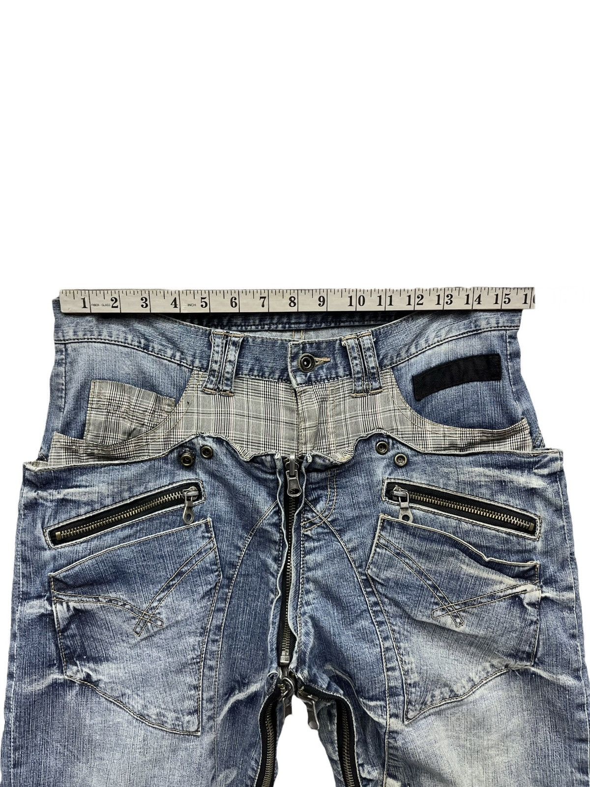 Grailed PPFM EASTERN ROCK ANARCHY DENIM Punk Zipper Reversible Denim Size US 31 - 22 Thumbnail