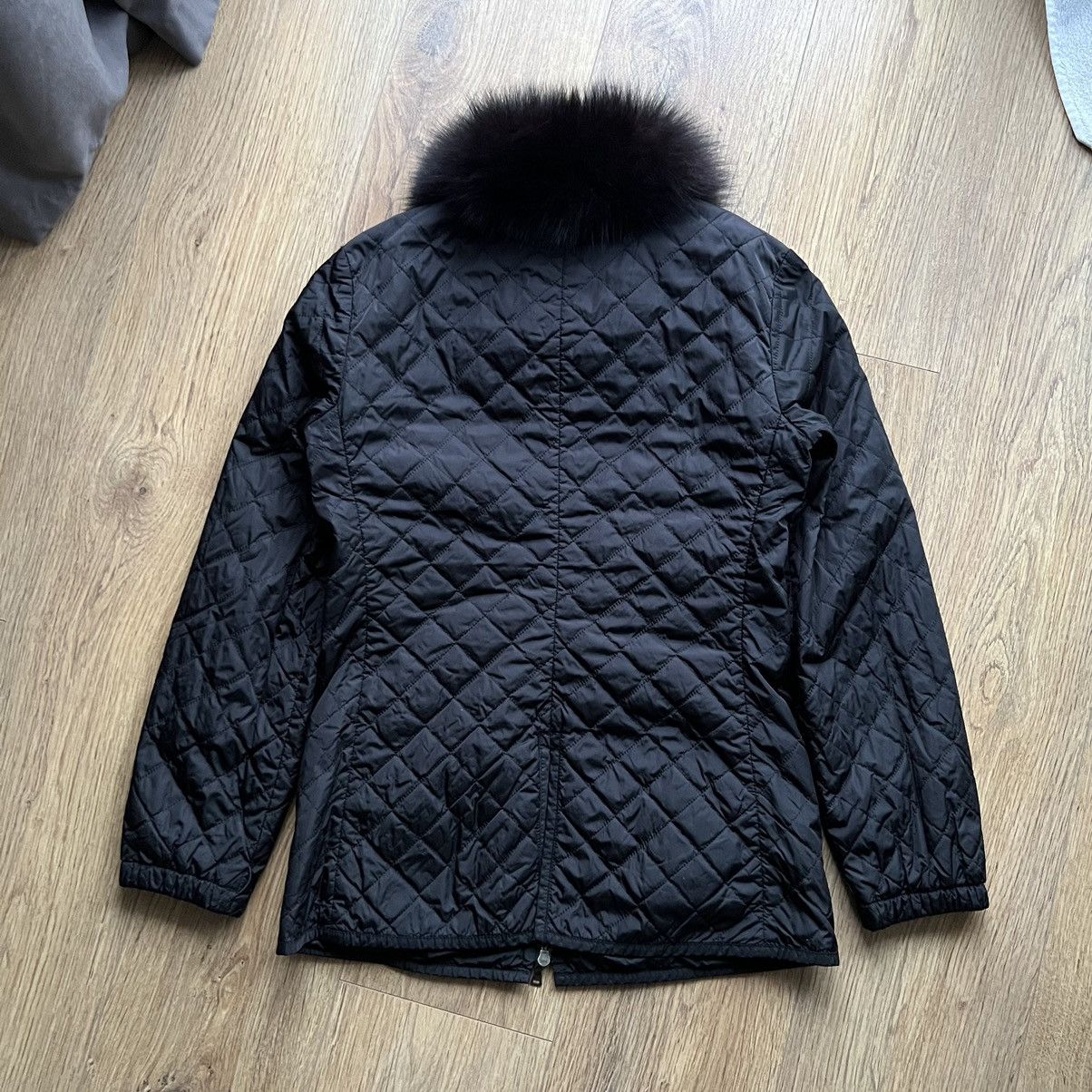 Prada Prada nylon jacket fur blue fox Size M / US 6-8 / IT 42-44 - 16 Thumbnail