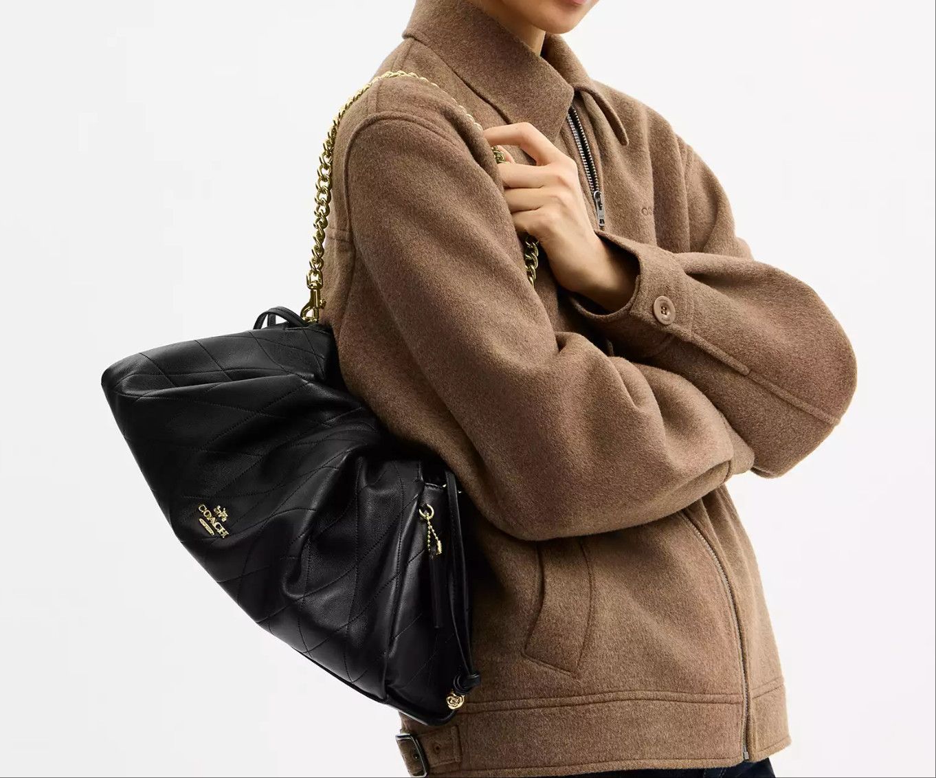 Coach Faye Large Shoulder Bag With Quilting CCZ58 Size ONE SIZE - 10 Thumbnail