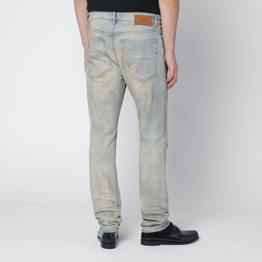 Amiri o1d2blof0226 MX1 Jeans in Light Blue Size US 32 / EU 48 - 4 Thumbnail