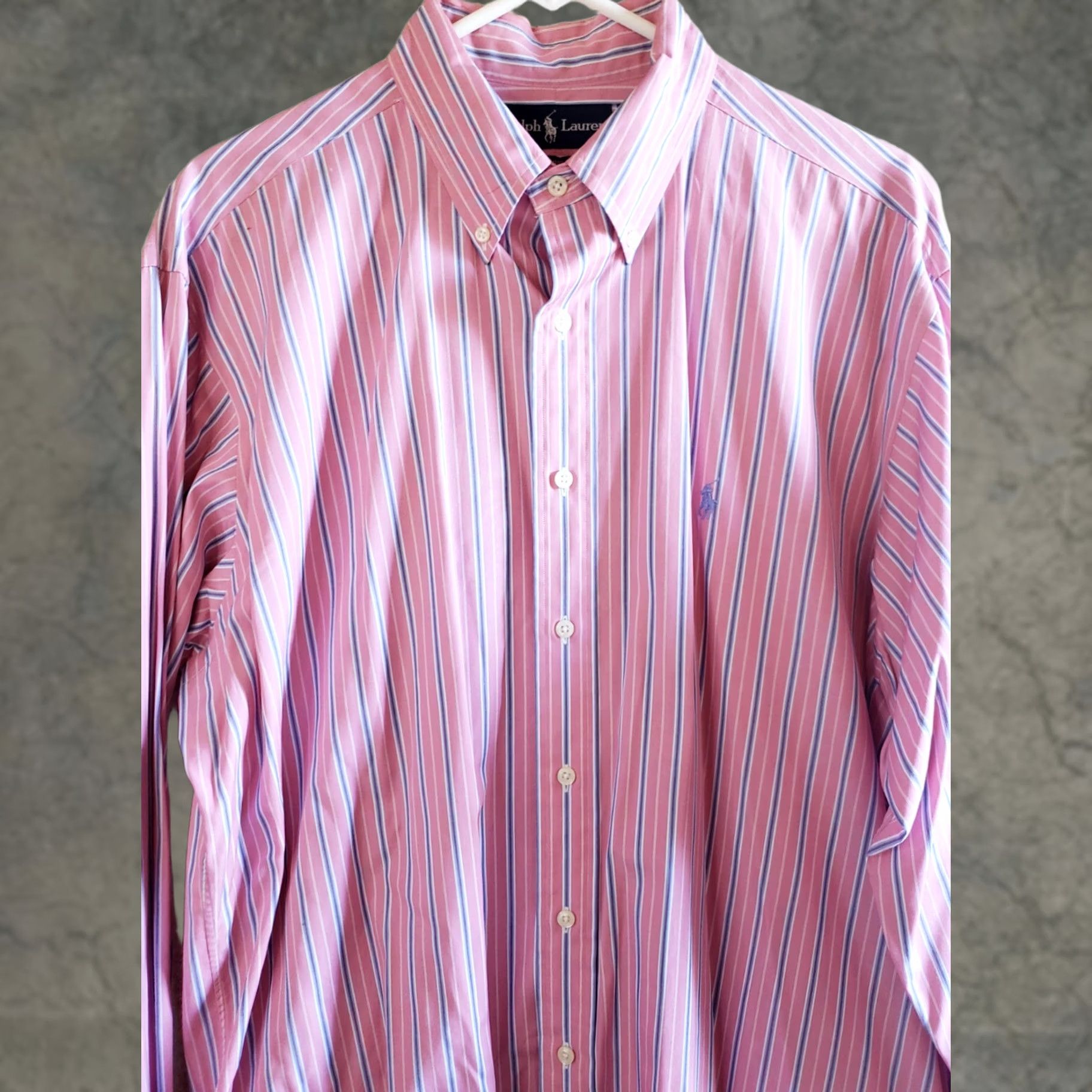 Polo Ralph Lauren Polo Ralph Lauren Men's Shirt Pink Striped Classic Fit Long Sleeve Size 16.5 51" Chest Regular Size Type Dress Shirt Boy? Size US L / EU 52-54 / 3 - 1 Thumbnail
