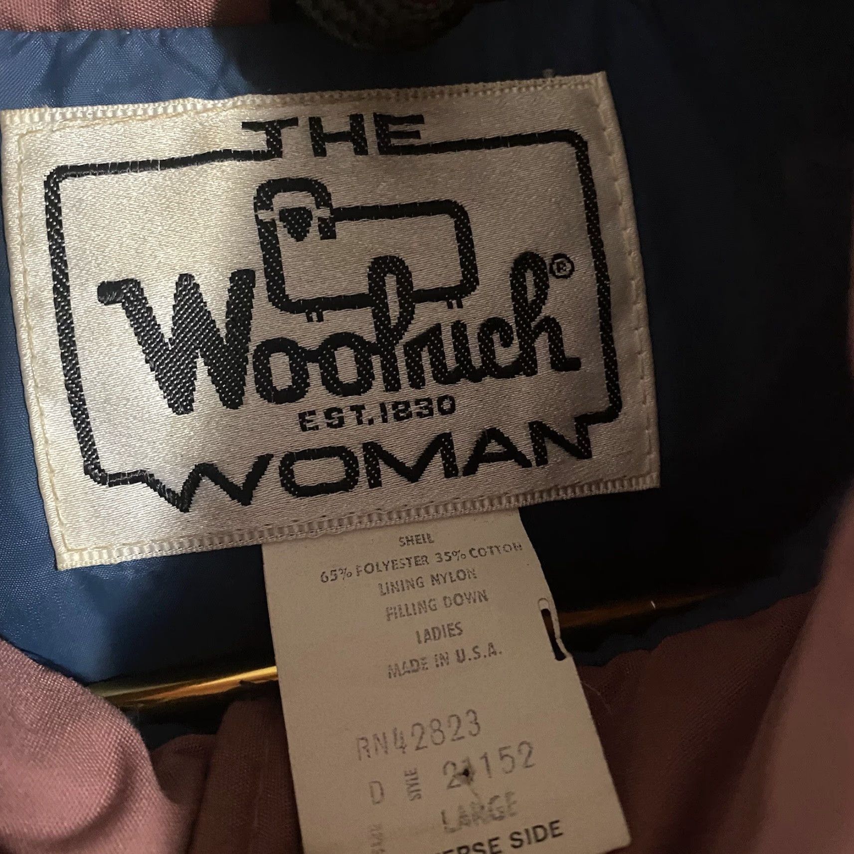 Vintage Woolrich Vest Puffer Down USA Women's Mauve L Large Knit Polyester/Cotton Vintage 80s Made in USA Goose Down Vest Womens Size L Size L / US 10 / IT 46 - 3 Thumbnail