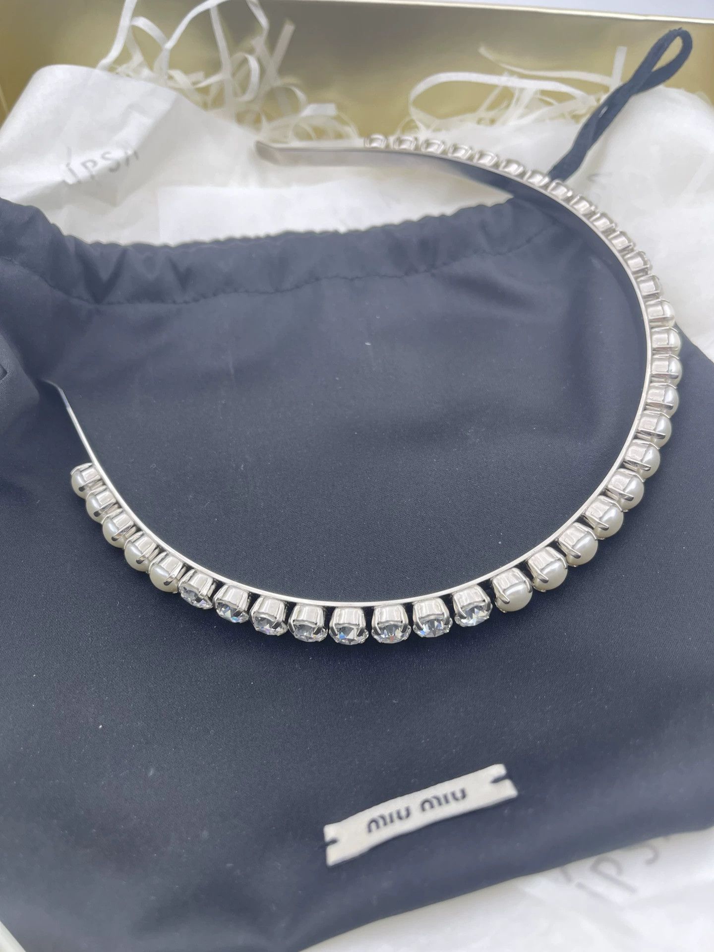 Miu Miu MIUMIU Hair Hoop Size ONE SIZE - 1 Thumbnail