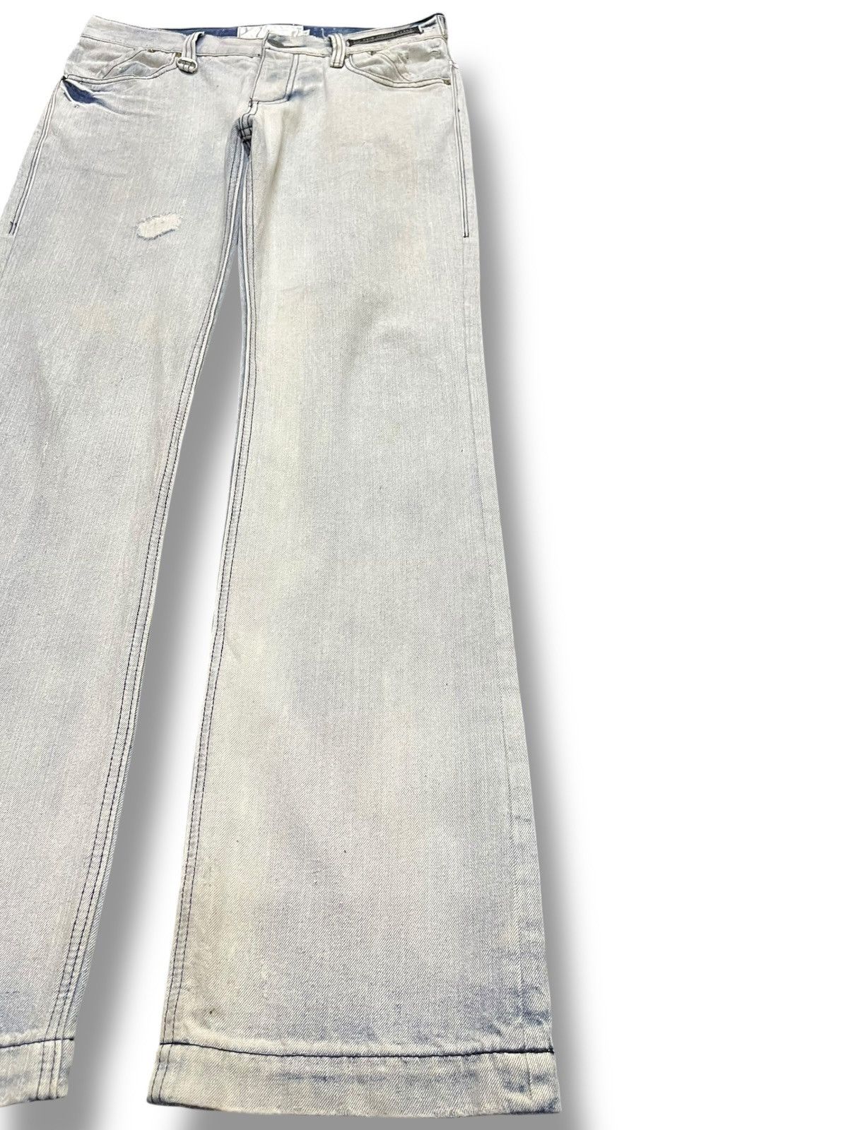 If Six Was Nine Vintage Of the Niege Studded Grunge Faded Denim Size US 33 - 4 Thumbnail