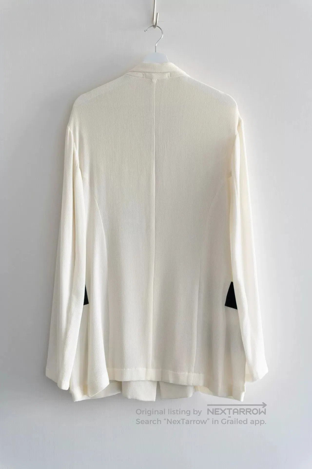 Yohji Yamamoto Yohji Yamamoto Velvet Reconstructed White Jacket. Size US M / EU 48-50 / 2 - 2 Thumbnail