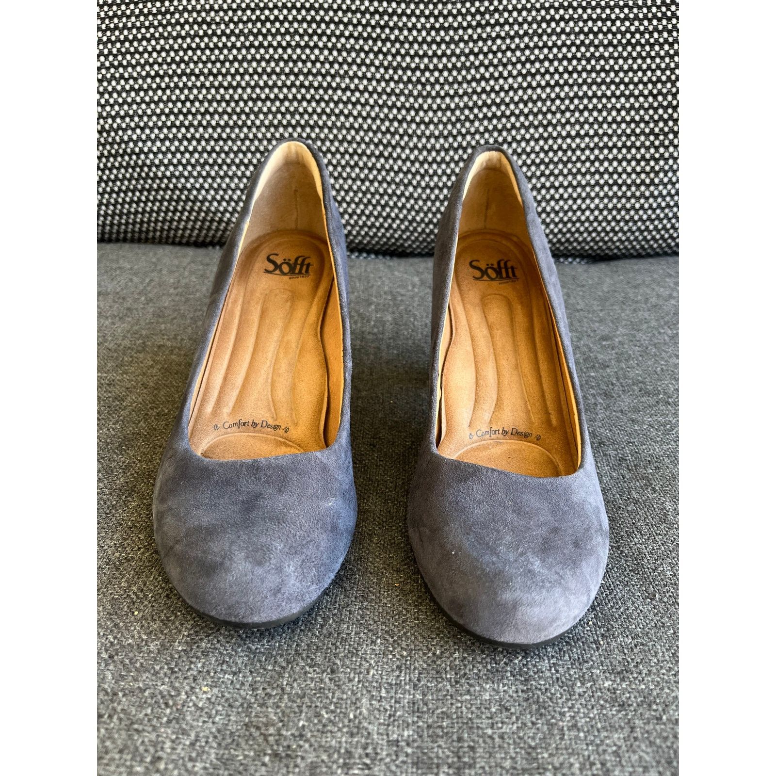 Soft Surroundings Sofft Women’s Grey Pumps 9.5 Suede Leather Size US 9.5 / IT 39.5 - 1 Thumbnail