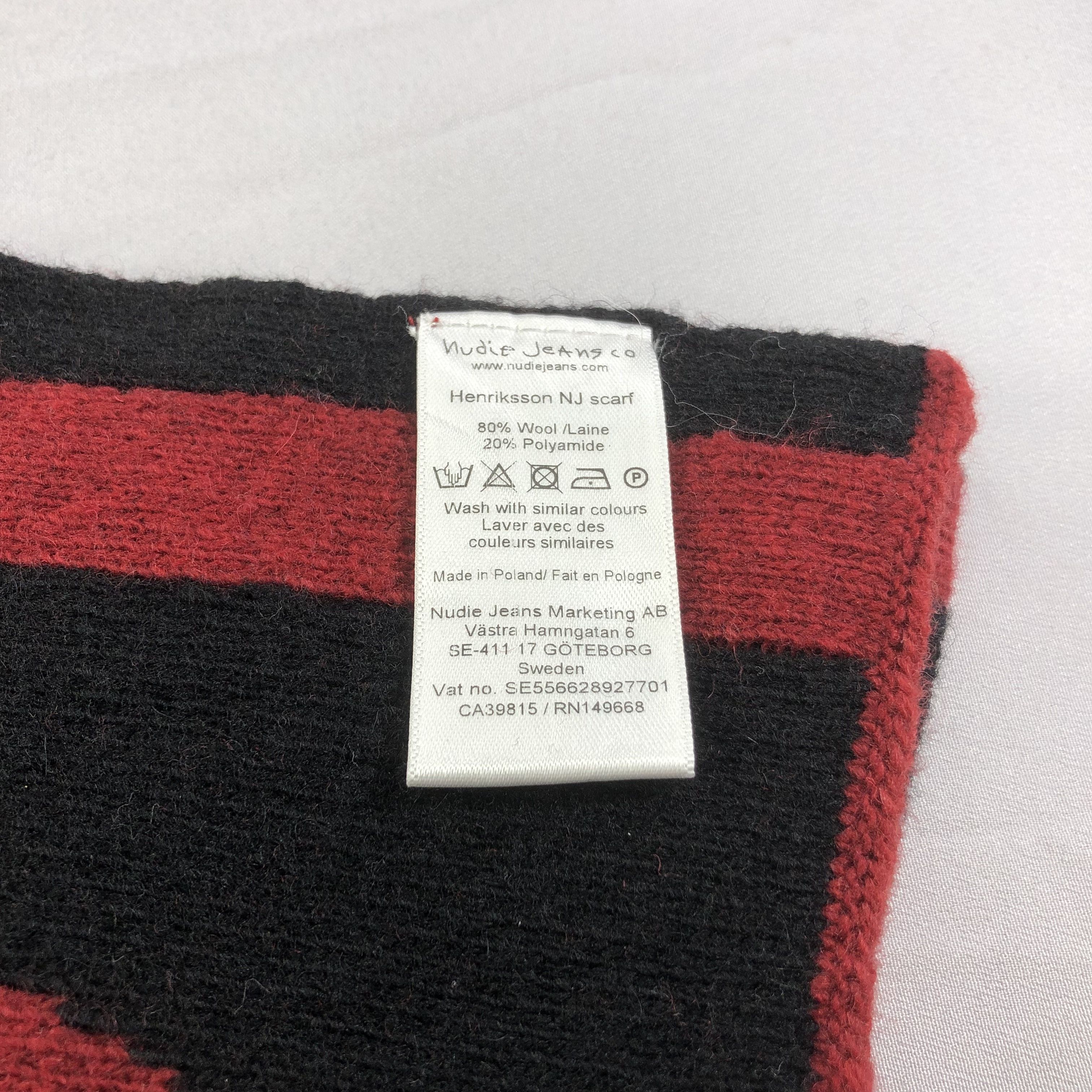 Nudie Jeans Nudie Jeans Co Wool Scarf Muffler V1495 Size ONE SIZE - 7 Thumbnail