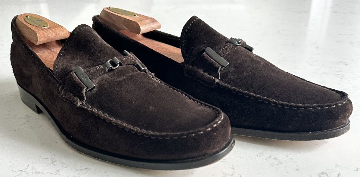 Tod's Tod’s Suede Bit Loafers – Dark Brown – Size 10 Size US 10 / EU 43 - 1 Thumbnail