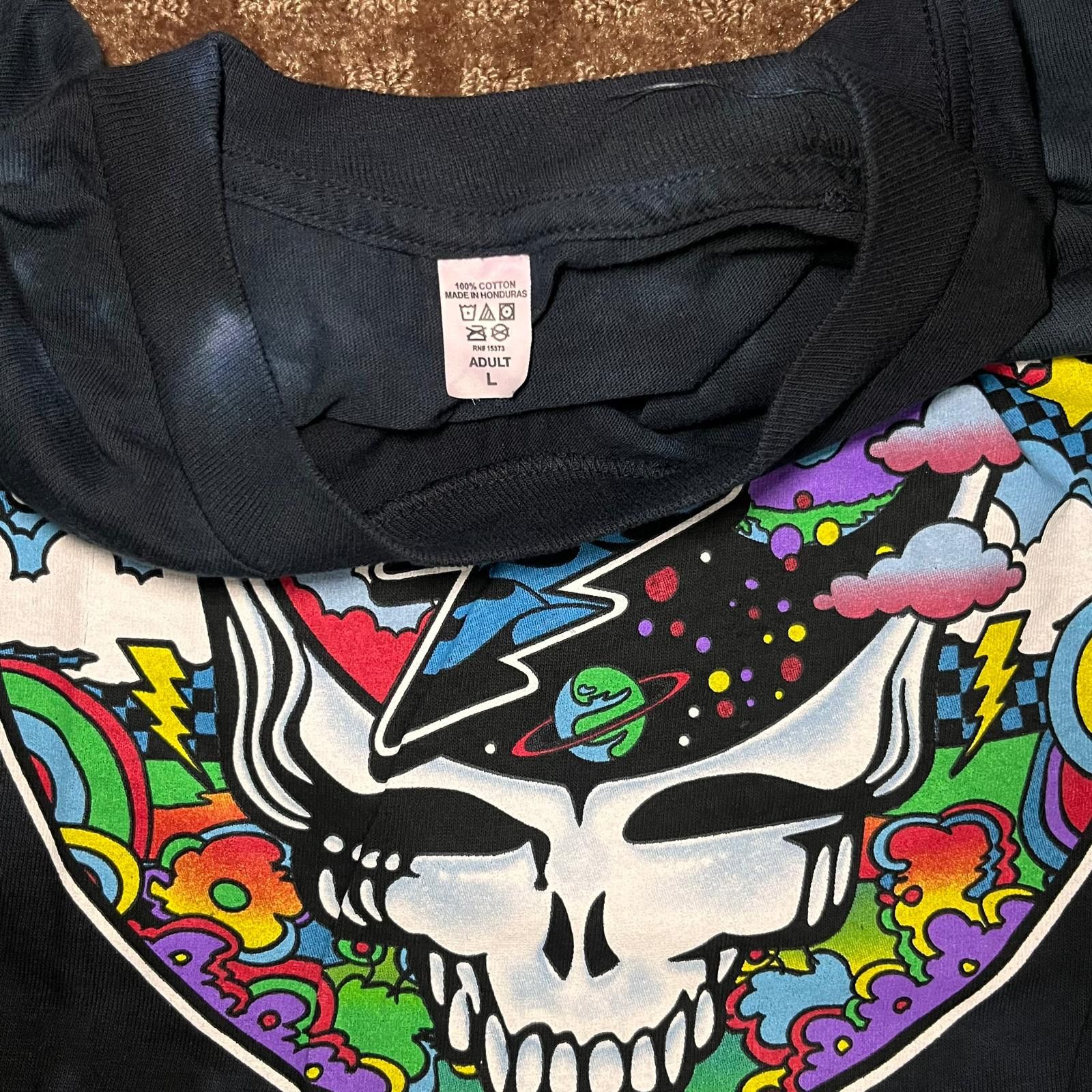 Grateful Dead Grateful Dead 🌈 “Psychedelic Space Skull” Tee – Size L Size US L / EU 52-54 / 3 - 3 Thumbnail