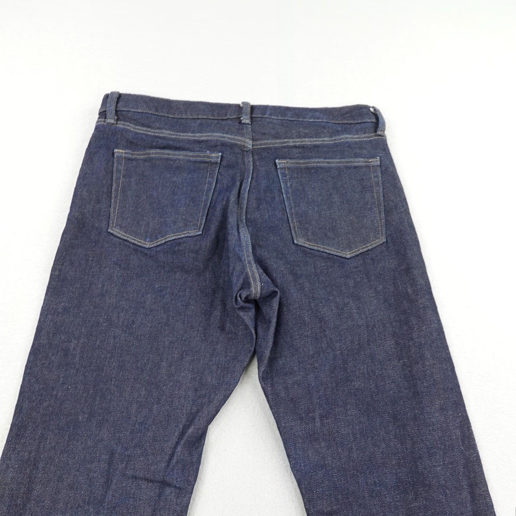 Uniqlo VINTAGE Uniqlo Jeans Mens 35x32 Blue Japanese Selvedge Denim Slim Straight Kaihara Size US 35 - 5 Thumbnail