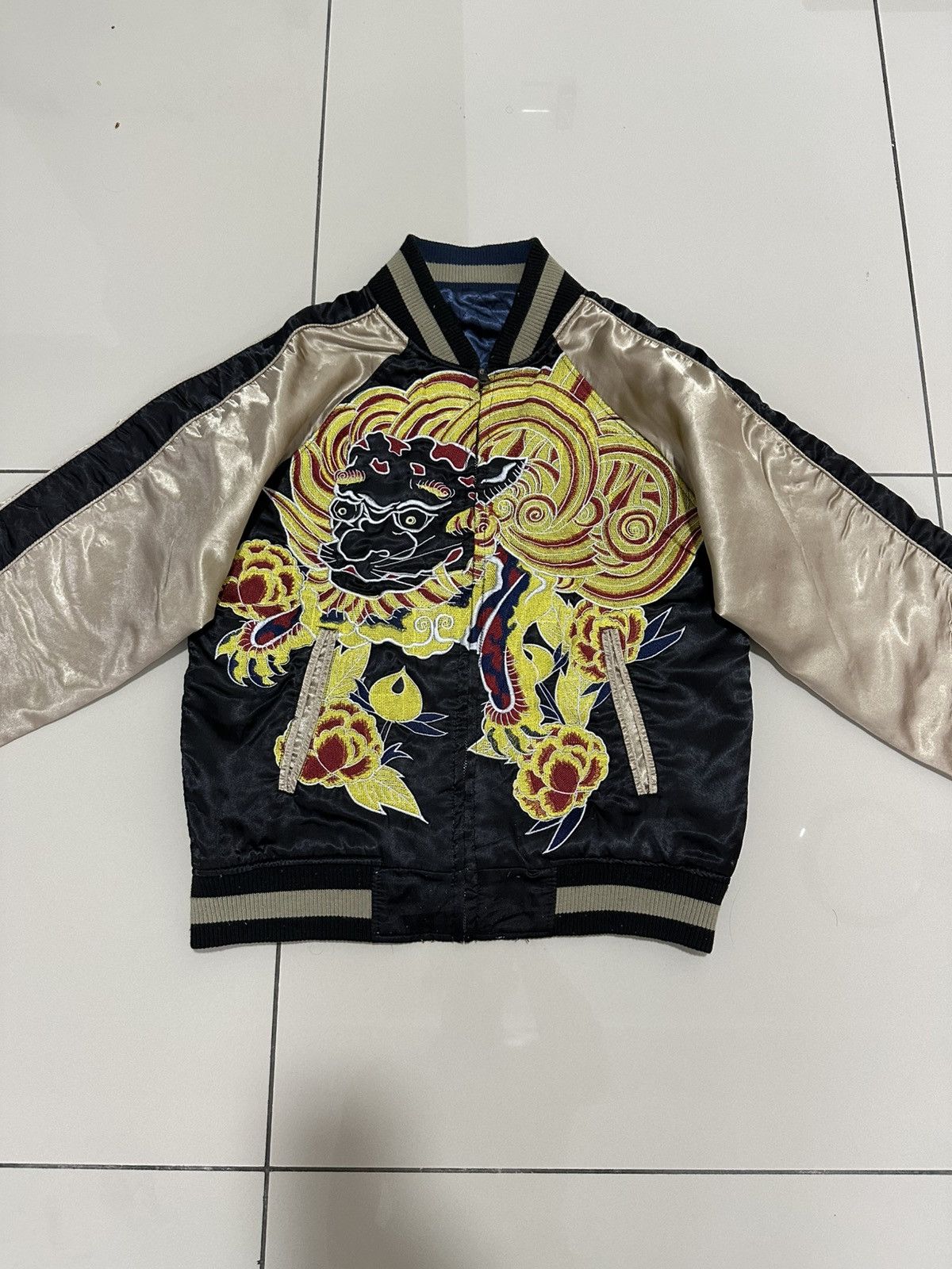 Japanese Brand Vintage Sukajan souvenir Jacket Japanese Traditional Design Size US M / EU 48-50 / 2 - 6 Thumbnail