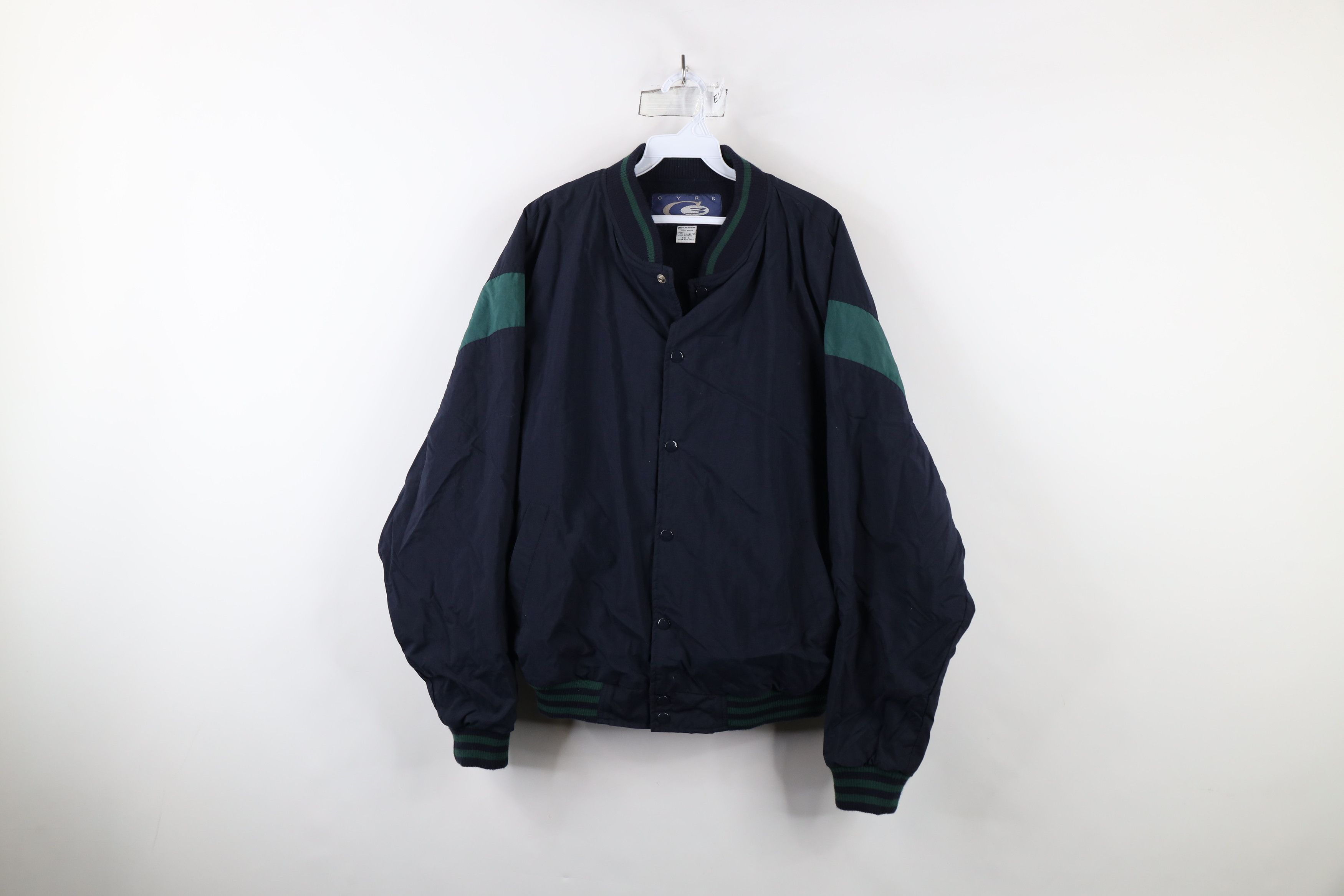 Vintage Vintage 90s Streetwear Lined Varsity Windbreaker Jacket Size US L / EU 52-54 / 3 - 1 Thumbnail