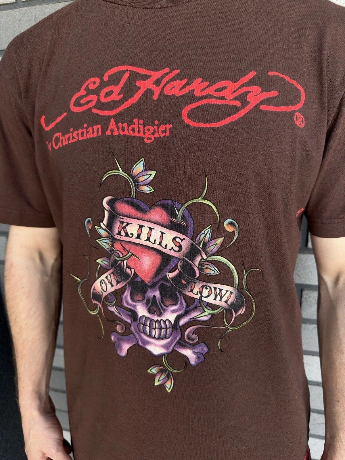 Ed Hardy Ed Hardy Sport Skull Print Mens Y2K Shirt Tee Graphic Size US M / EU 48-50 / 2 - 8 Thumbnail