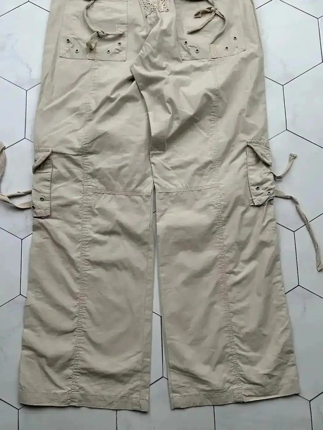 Japanese Brand Vintage Cargo Bondage Wide Pants (B455)E2 Size US 30 / EU 46 - 6 Thumbnail