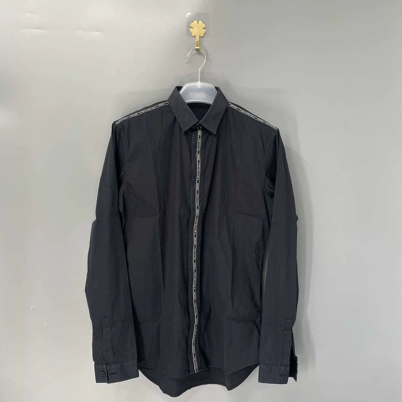 Dior Dior Size 37 Atelier striped logo black shirt shirt 2502-N Size US M / EU 48-50 / 2 - 1 Thumbnail