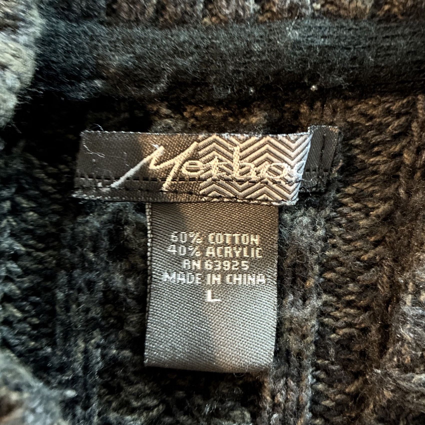 Vintage Method Mens Knit Sweater Cowl Neck Textured Long Sleeve L Gray Button Pullover Casual Mens Sweater Size US L / EU 52-54 / 3 - 5 Thumbnail