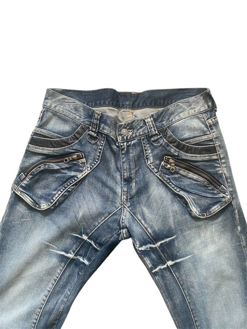 PPFM Japanese PPFM curve distressed denim Size US 30 / EU 46 - 3 Thumbnail