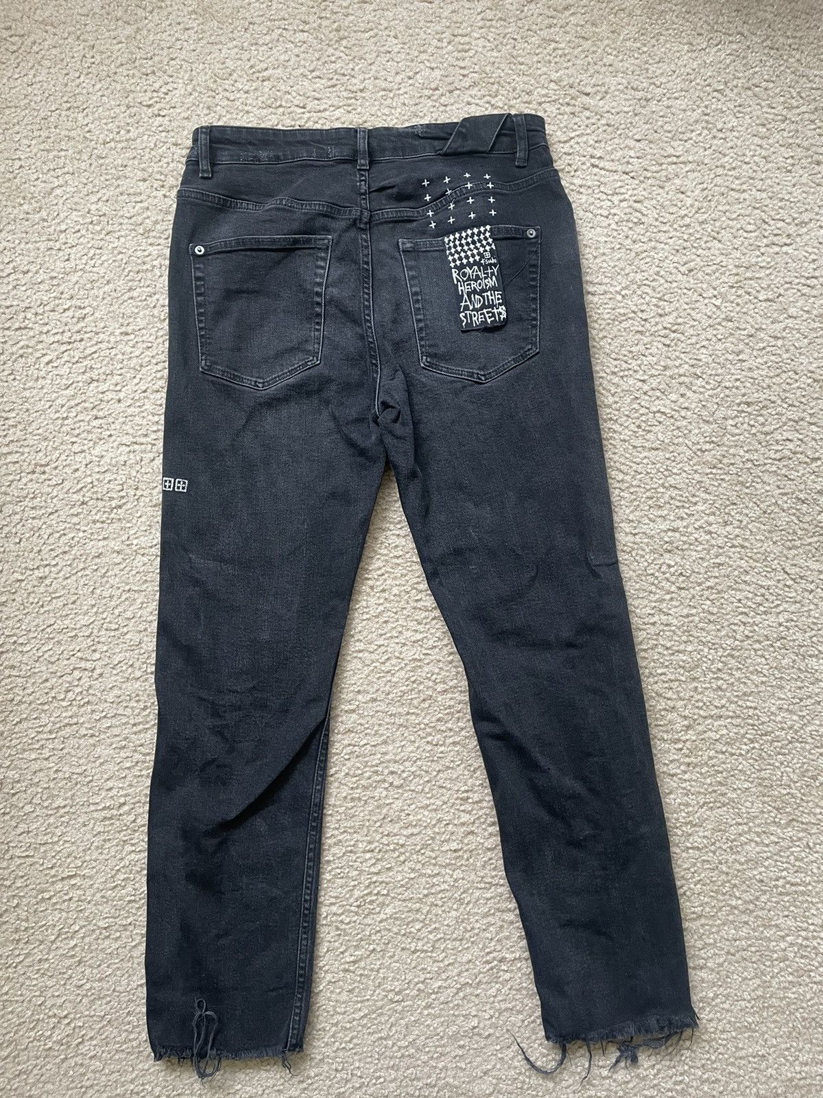 Ksubi Distressed Black Denim